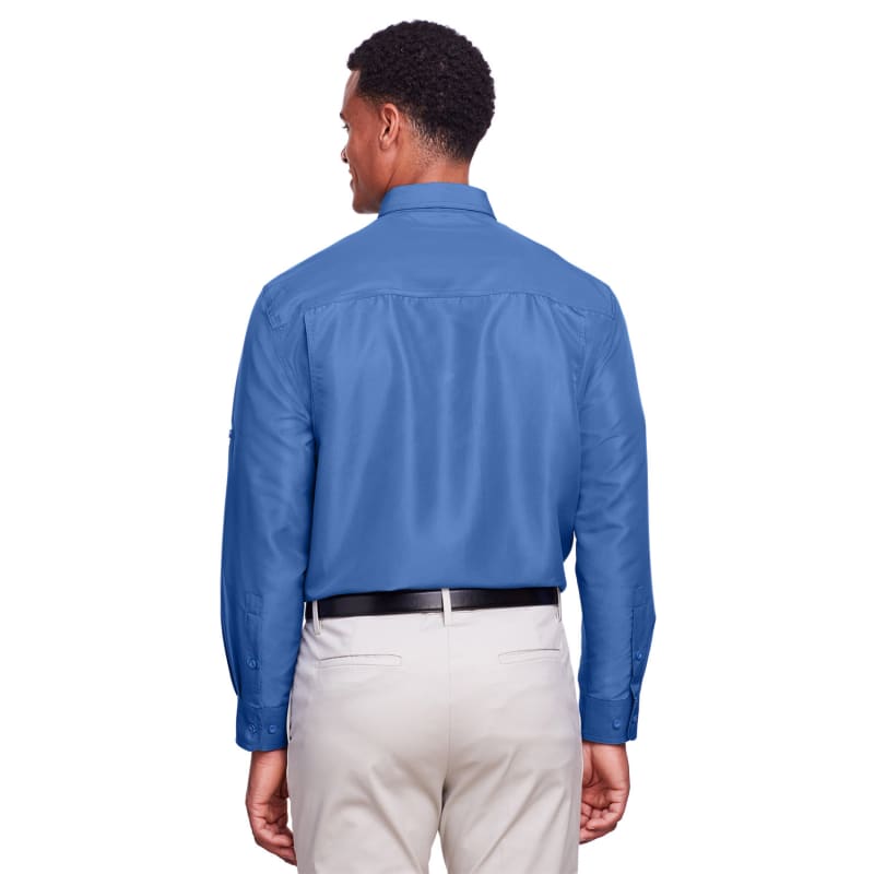 Harriton Men's Key West Long-Sleeve Performance Staff Shirt 19