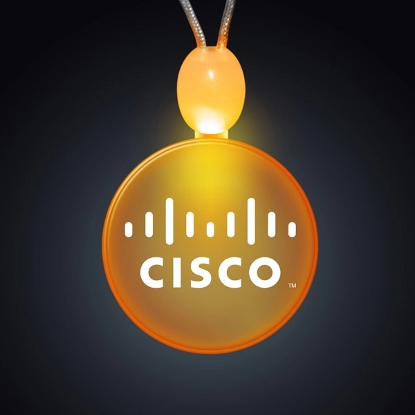 Light-up Acrylic Circle LED Necklace 11