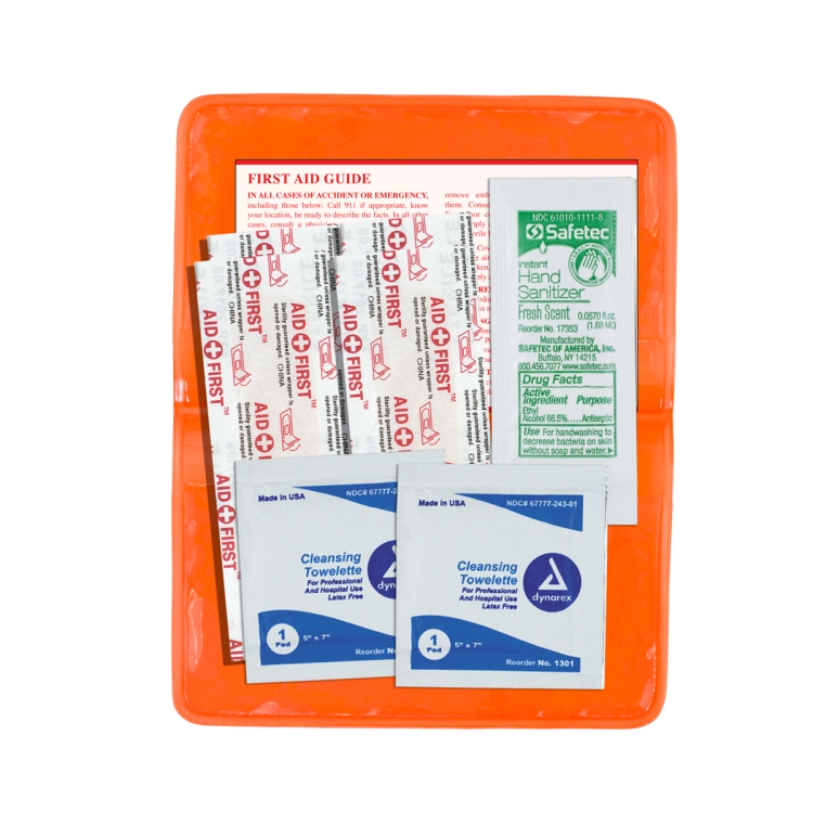 "MESS-NO-MORE" 8 Piece Stay Clean First Aid Kit 16