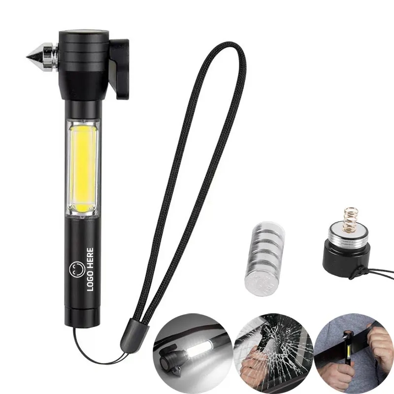 Emergency 4-in-1 Cutter, Hammer, Light, and Magnet 2