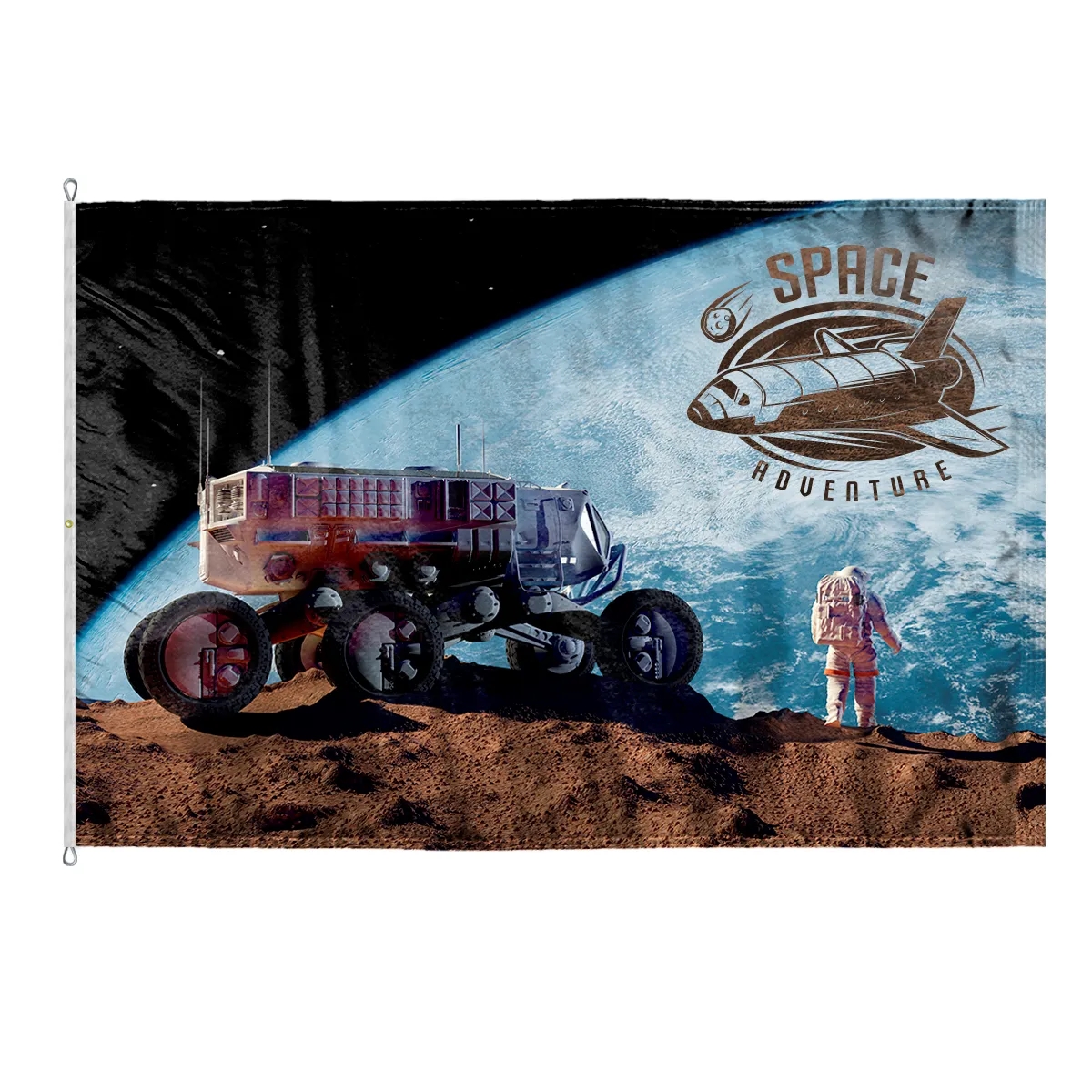 Custom Digitally Printed Flags - 10' x 15' E-Poly 2