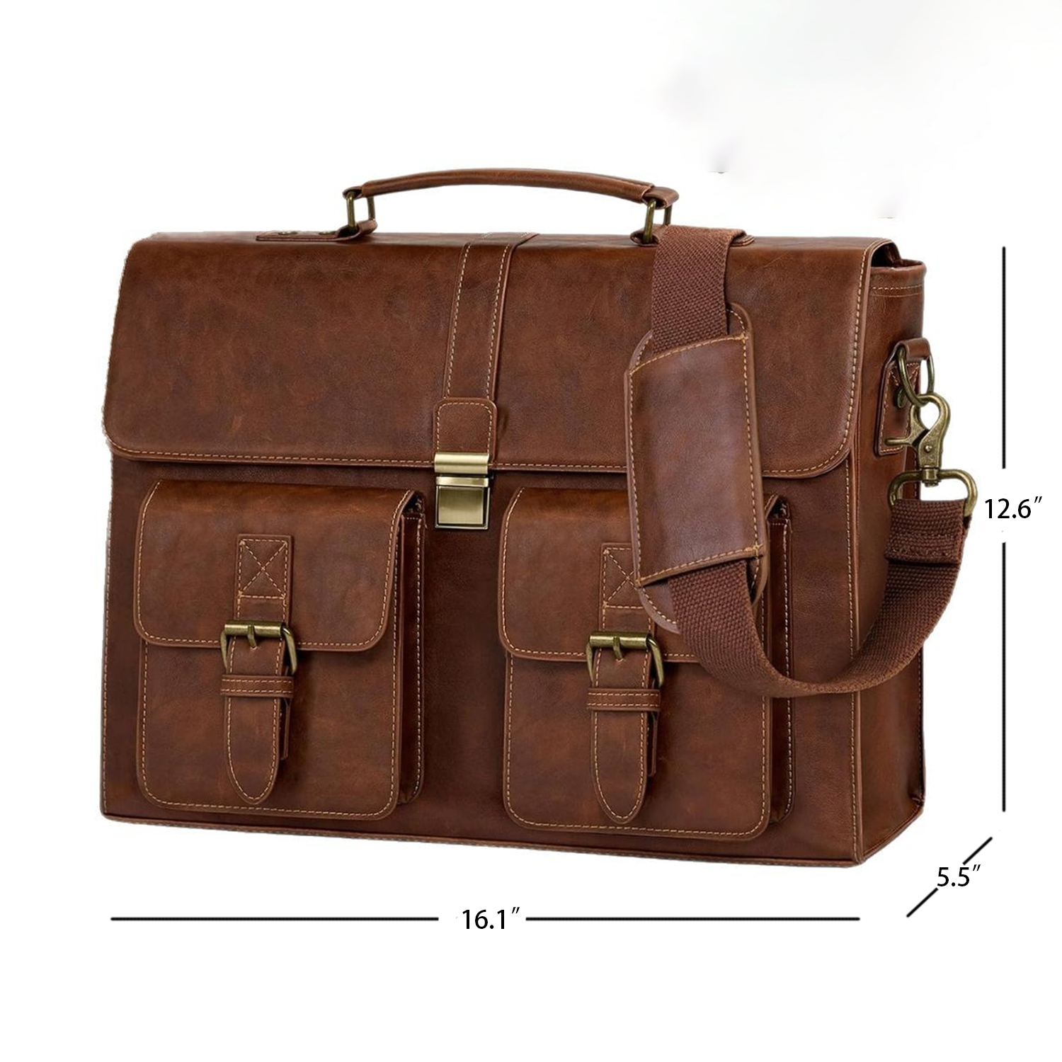 PU Leather Laptop Bag Briefcase 4