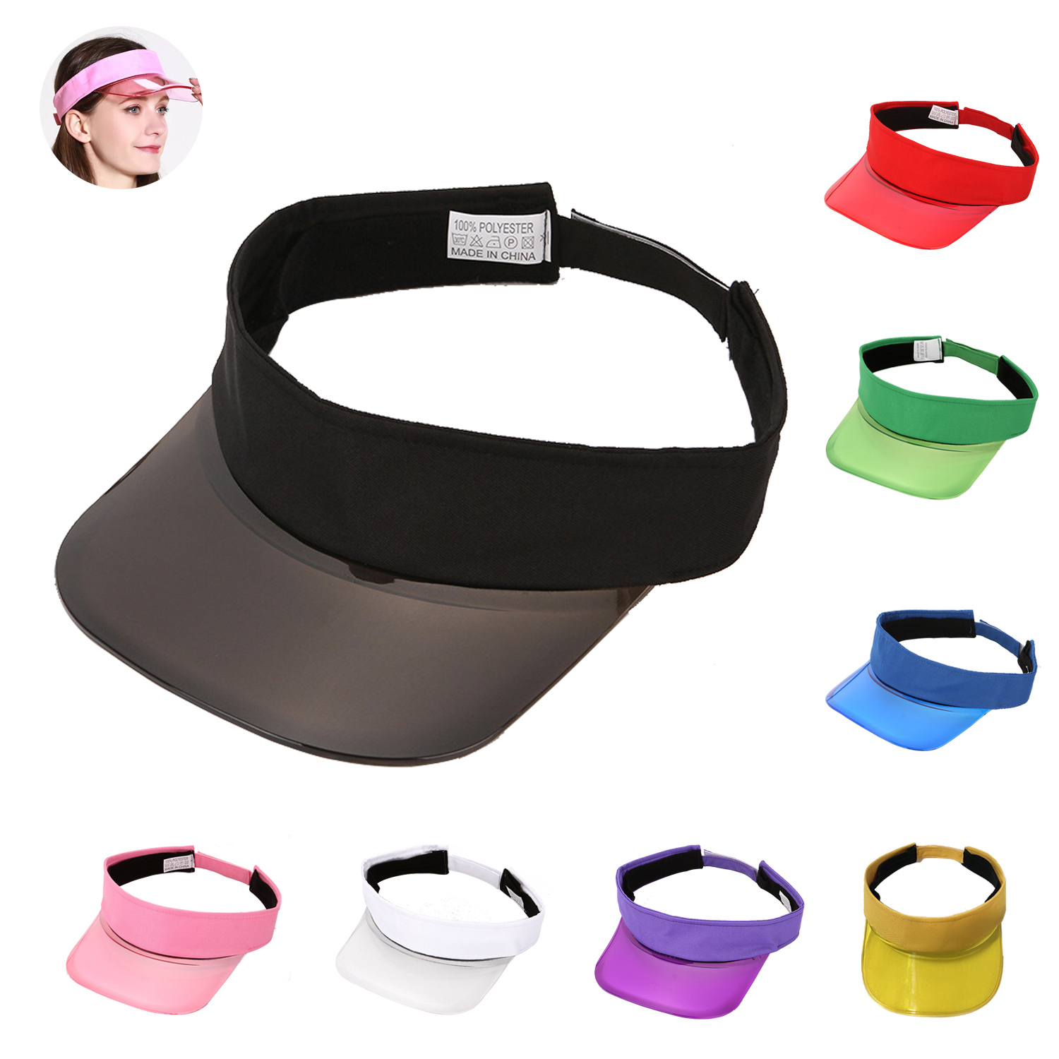 Transparent Sun Visor Cap 1