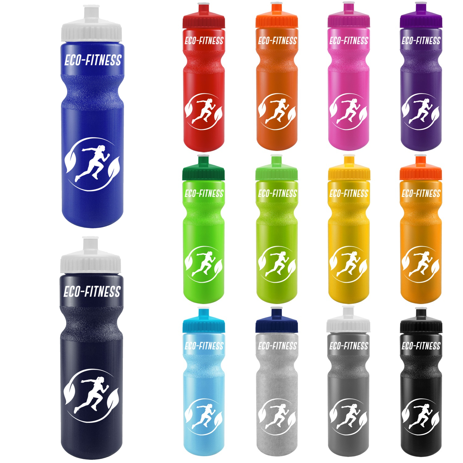 Push Pull Lid Sports Water Bottle, 28oz. 5
