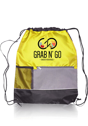 Front Pocket Drawstring Backpacks