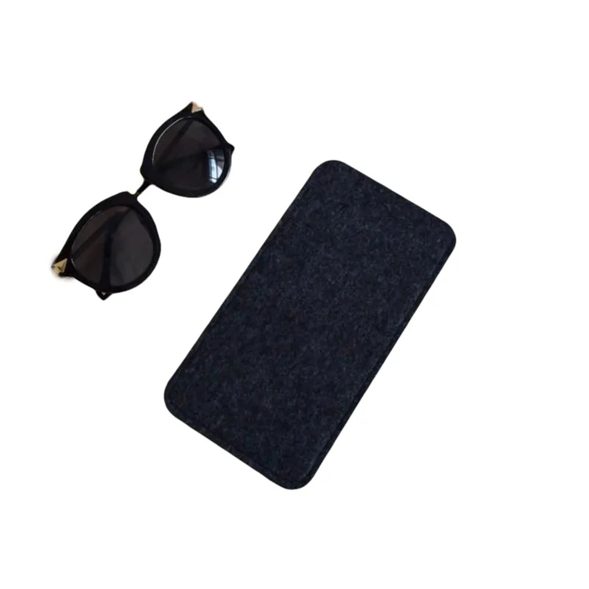 Compact Felt Sunglasses Pouch for Travel Use 5