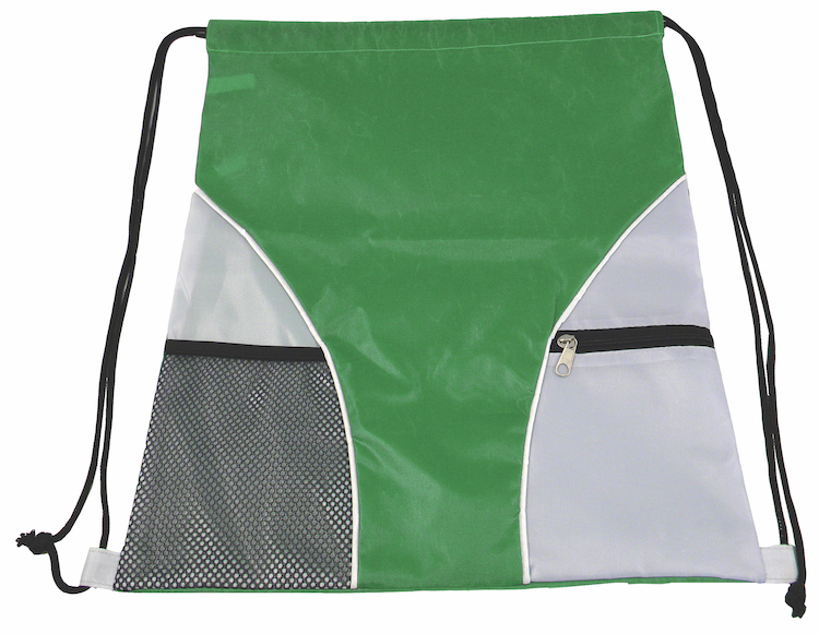 Drawstring Bag w/Mesh Pocket 6