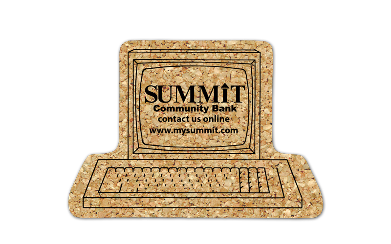 Computer Cork Coaster