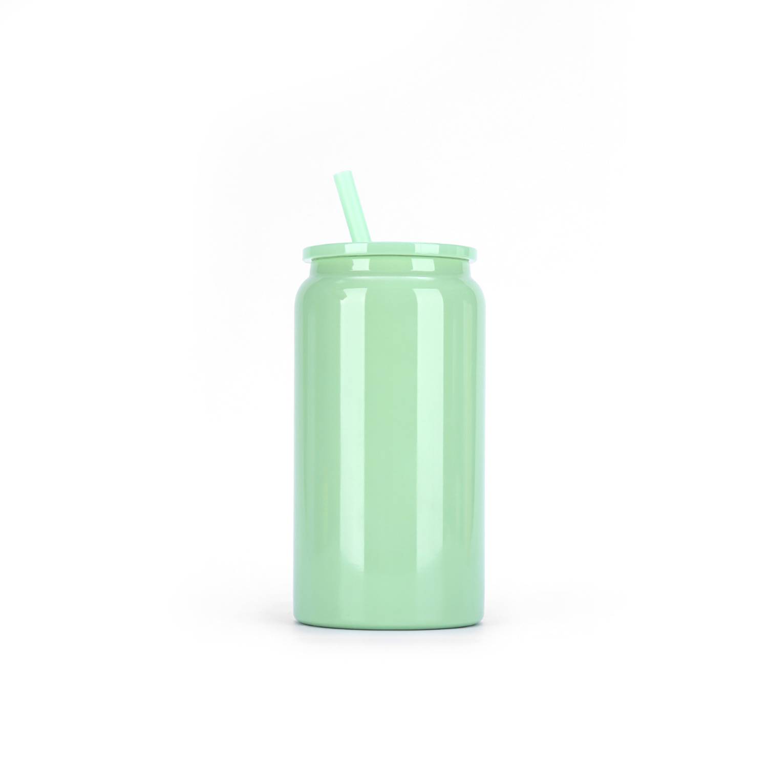 16Oz Stainless Steel Travel Insulated Cup W/ Straw 6