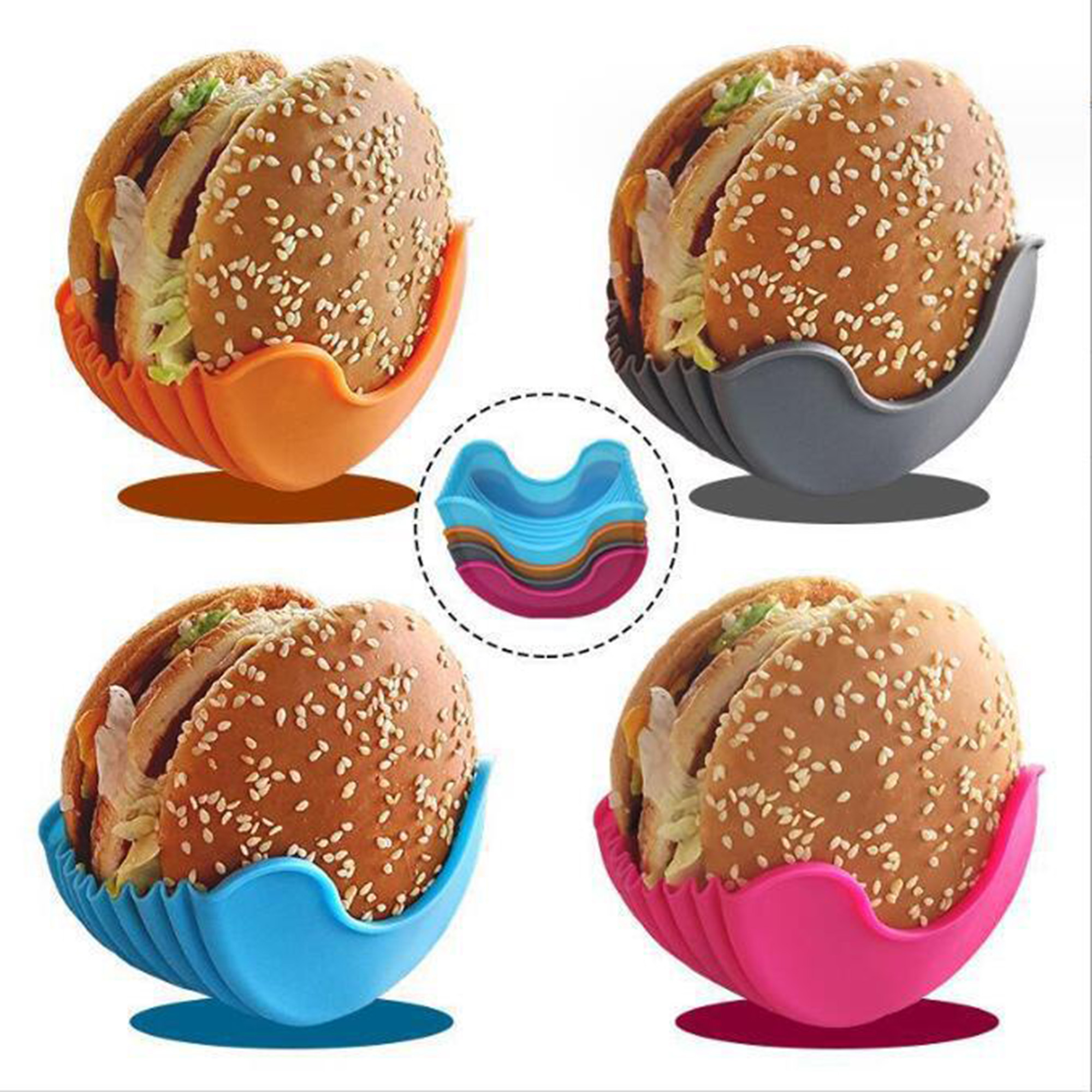 MOQ300 Touchless Silicone Burger Tongs 1