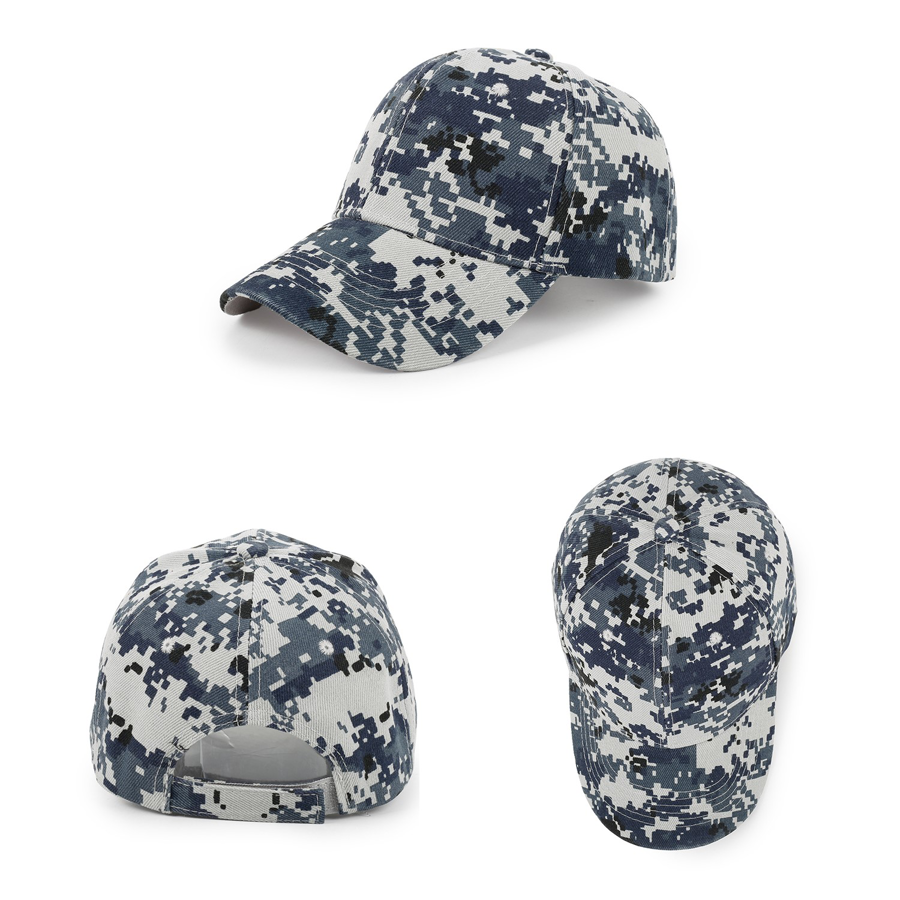 Stock Camo Polyester 6-Panel Baseball Cap 7