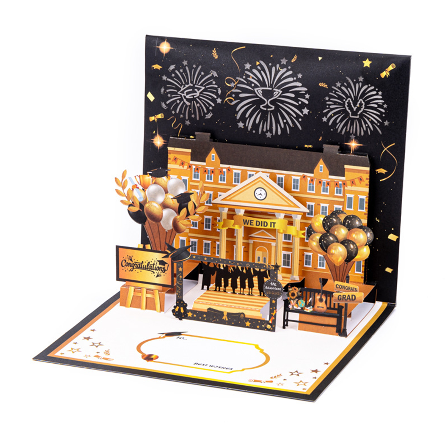 Graduation Season-Music & Light 3D Greeting Card 7