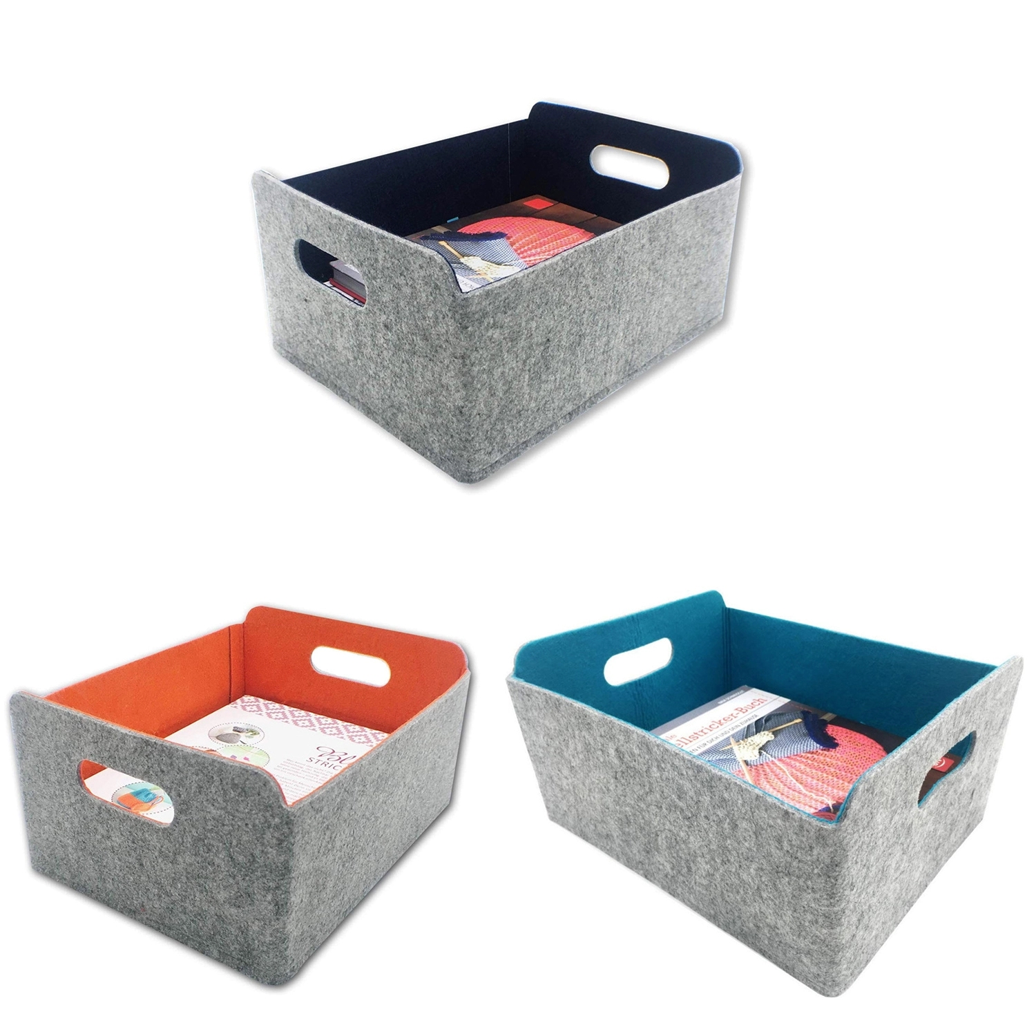 Felt Foldable Cube Bin 3