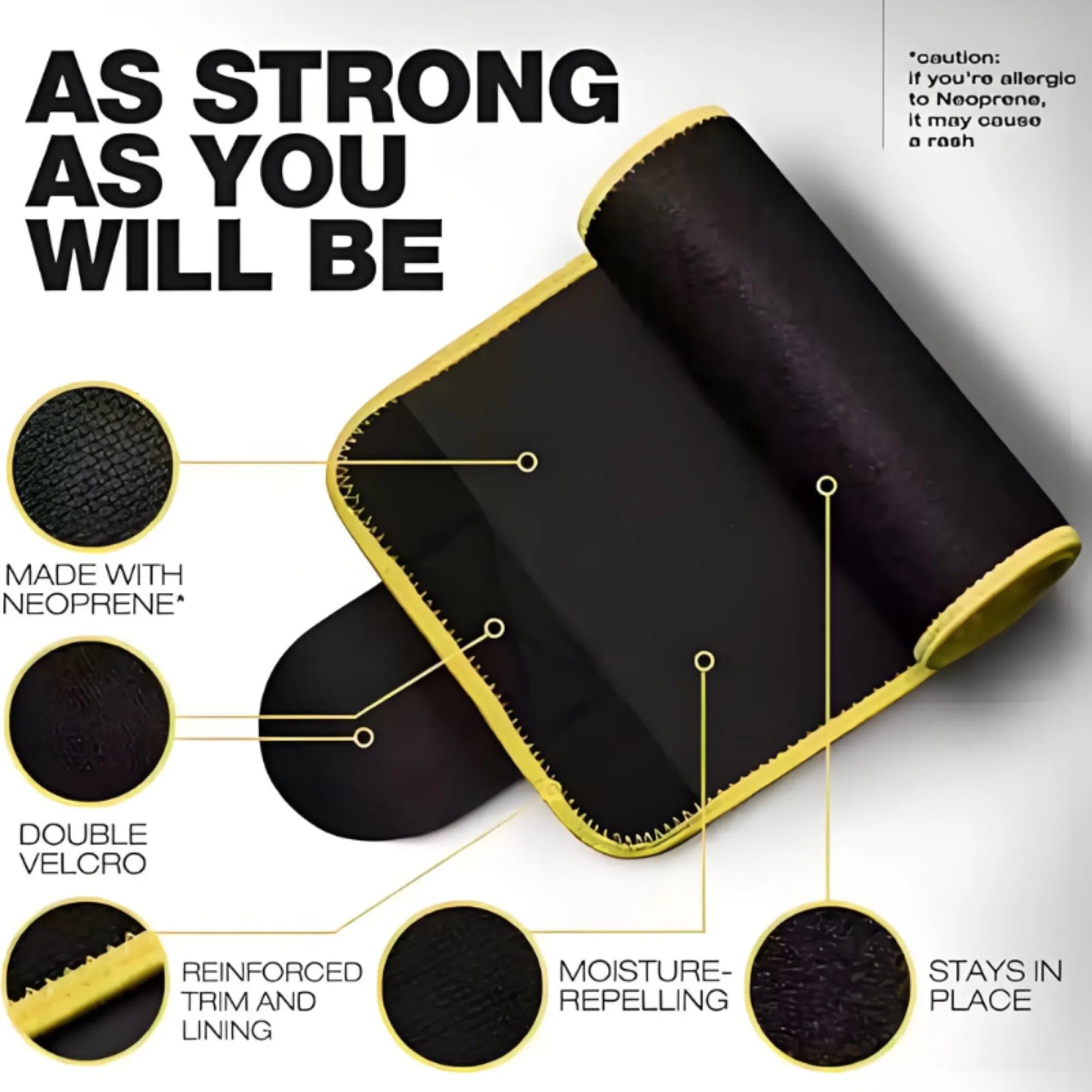 Sweat Absorbing Sports Training Waist Support Belt 2