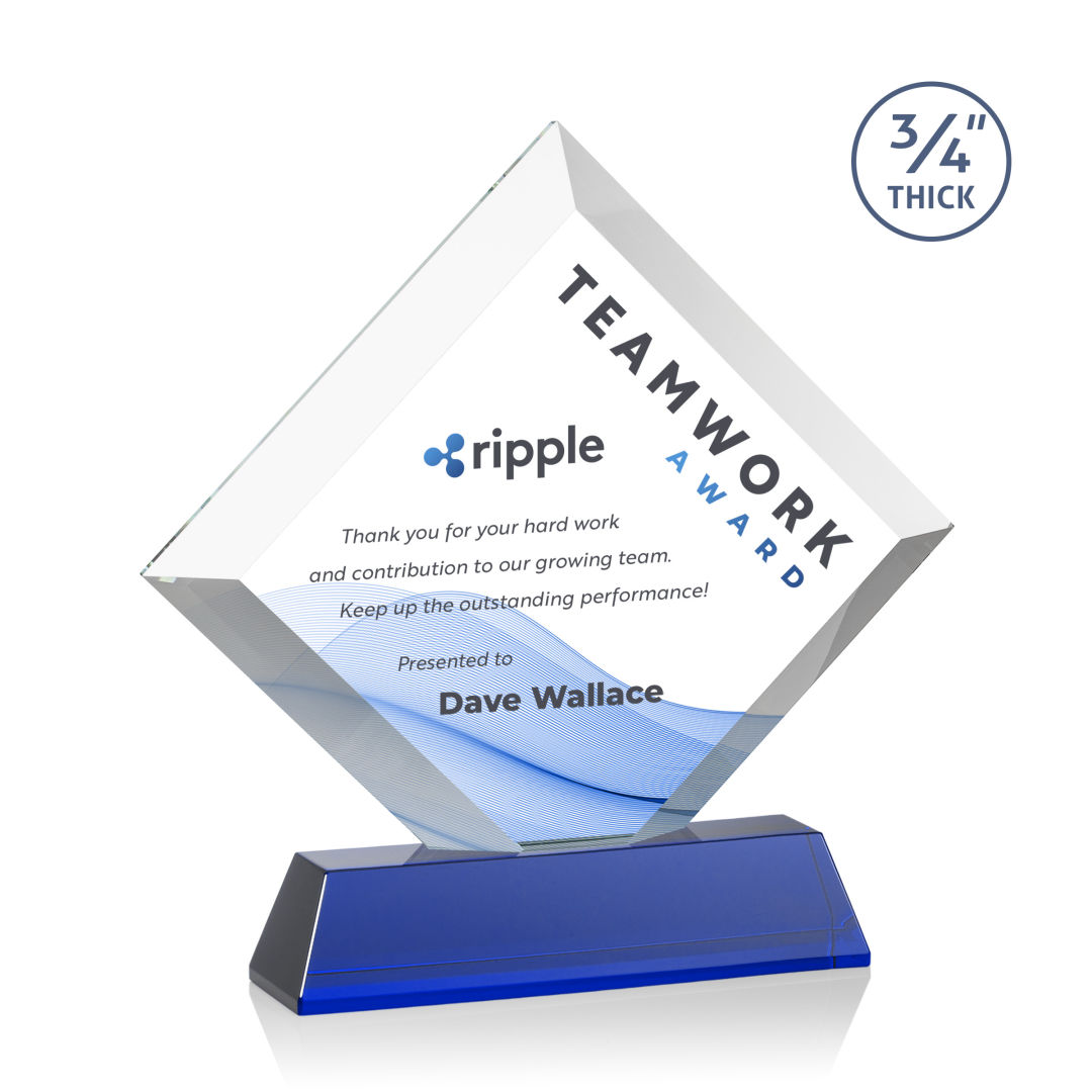 Belaire VividPrint™ Award on Newhaven Base - Blue 5
