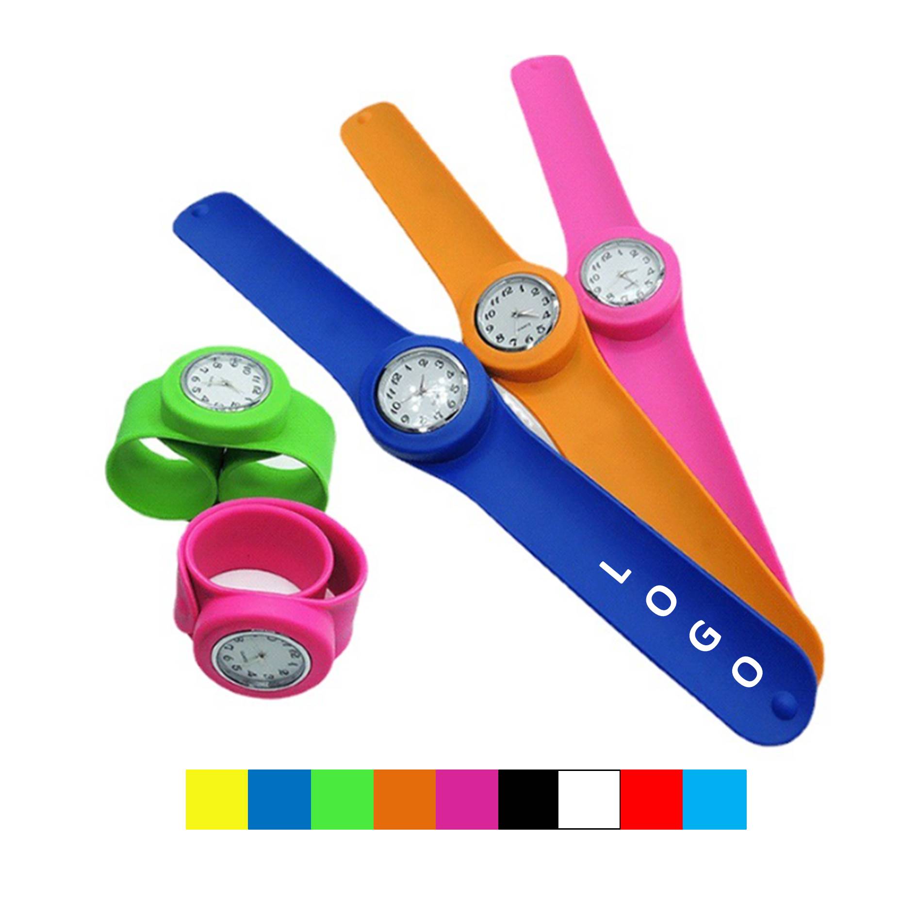 Colorful Silicone Slap Watch Wristband 4