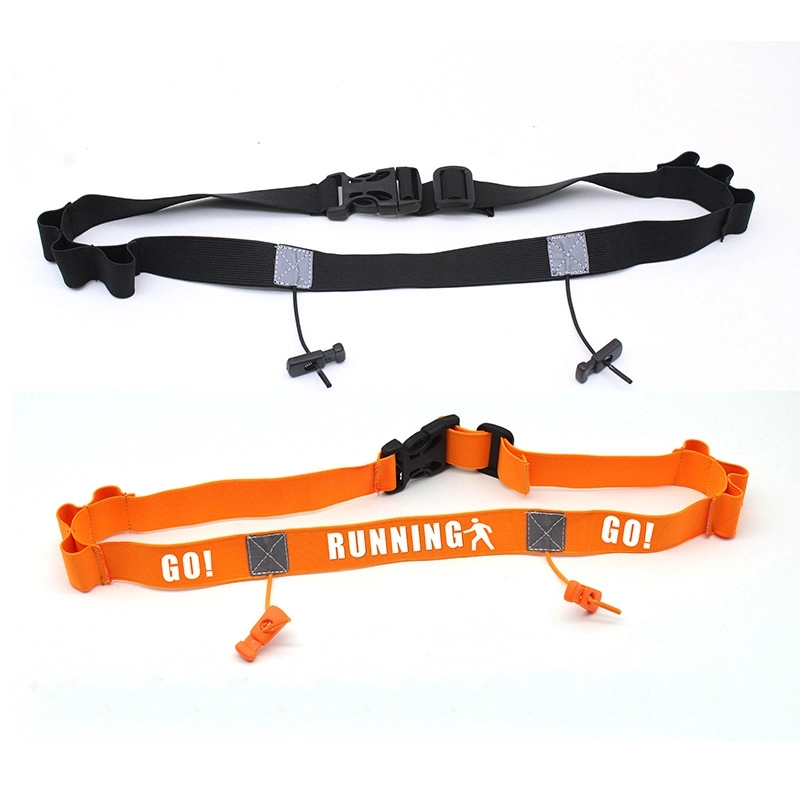 RACE NUMBER BELT WITH 6 ENERGY GEL HOLDERS 8