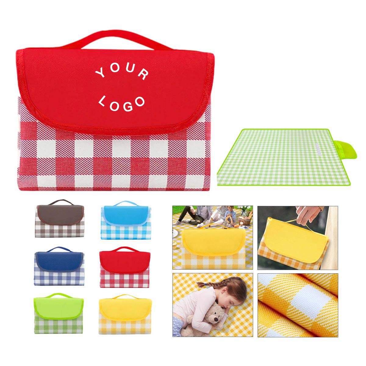 Oxford Picnic Mat with Moisture Resistant PVC Backing 2