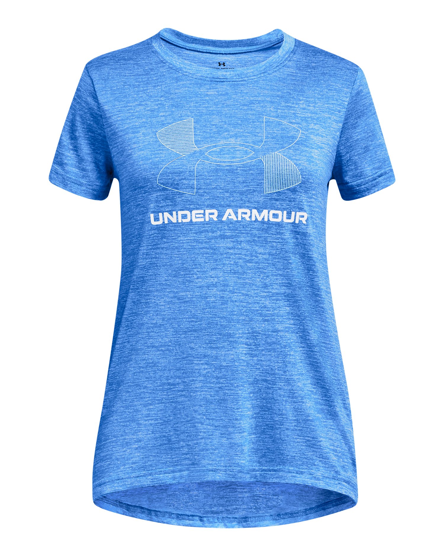 UA Tech Twist Big Logo Girls' Short Sleeve 2