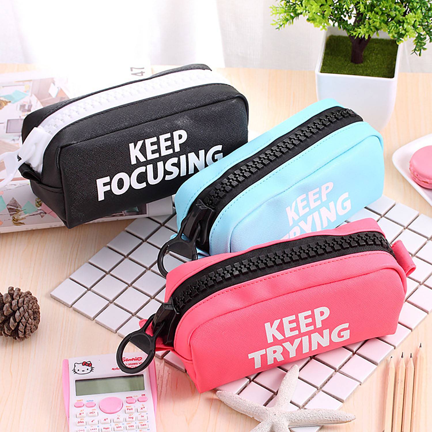 Zipper Pencil Case Portable for Students 5