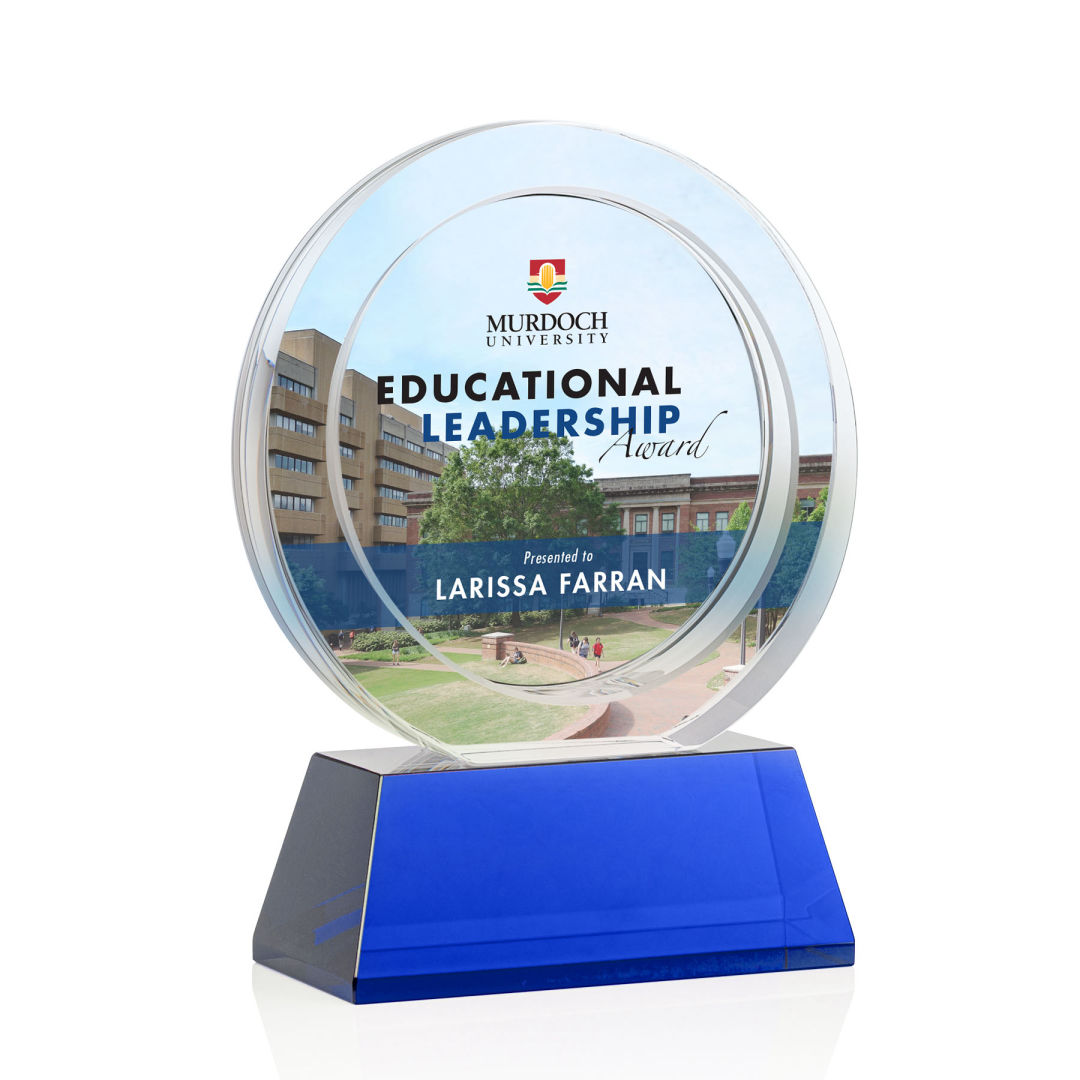 Templeton VividPrint™ Award on Base - Blue 6