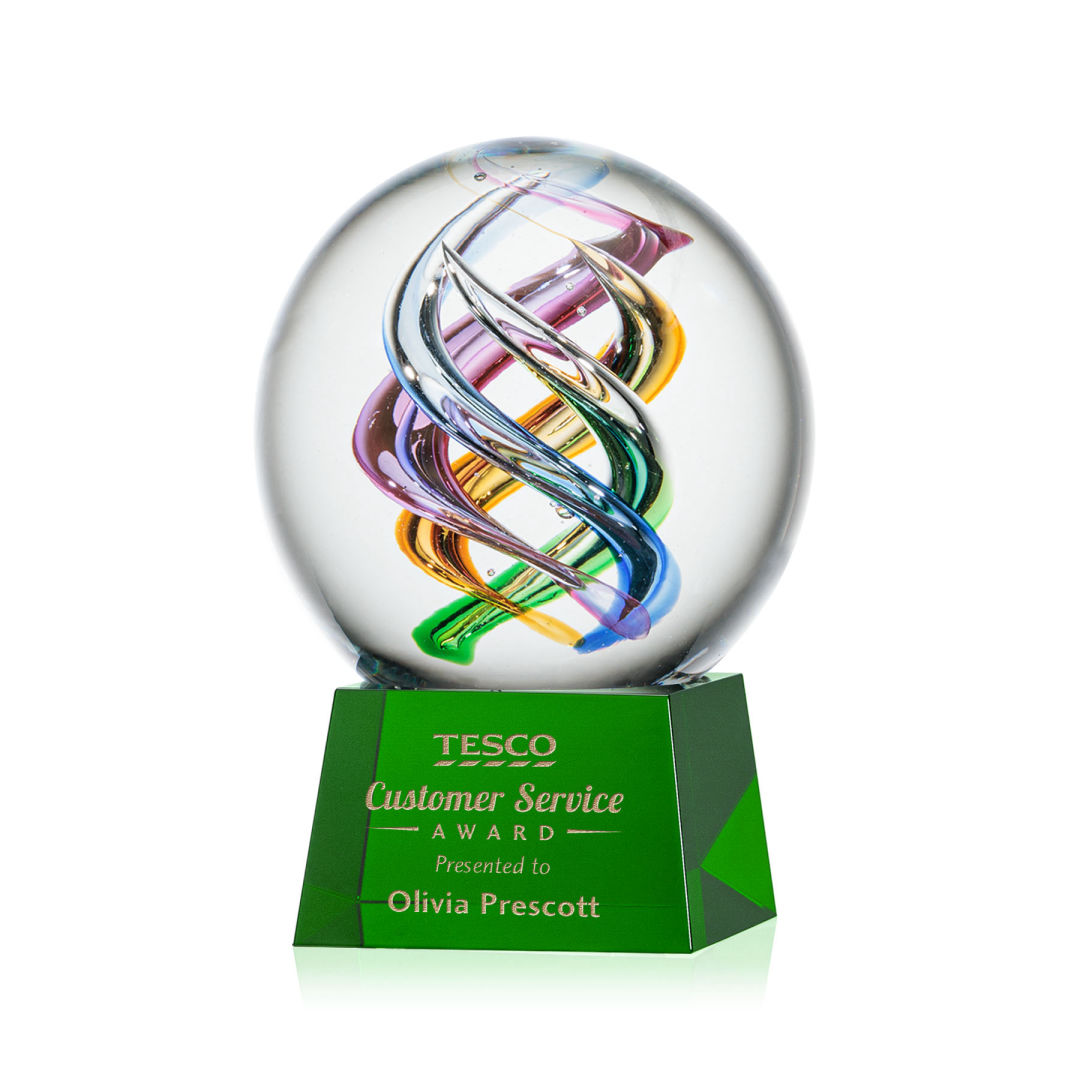 Galileo Award on Robson Base - Green 4