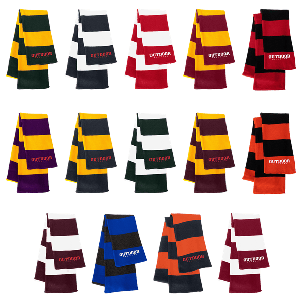 Sportsman SP02 Rugby Striped Knit Scarf 2