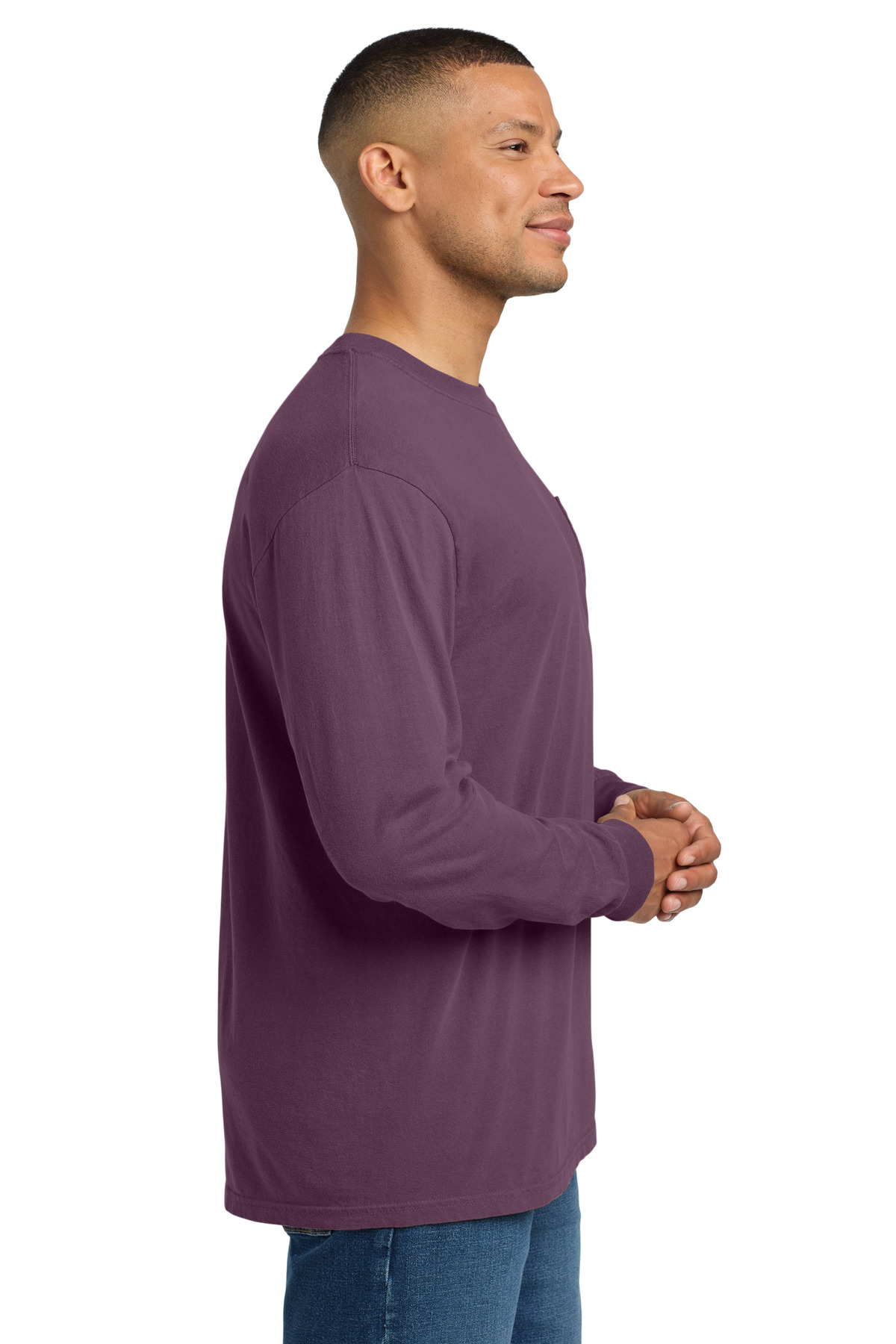 COMFORT COLORS Heavyweight Ring Spun Long Sleeve Pocket Tee. 4410 120