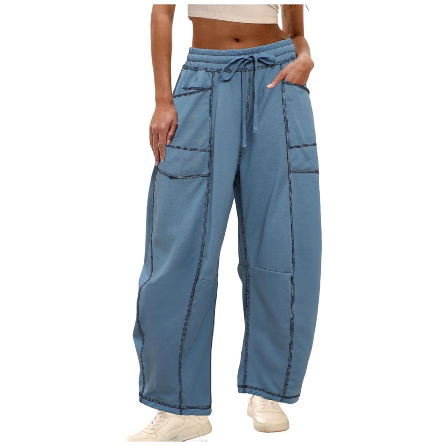 Womens Baggy Barrel Pants 5