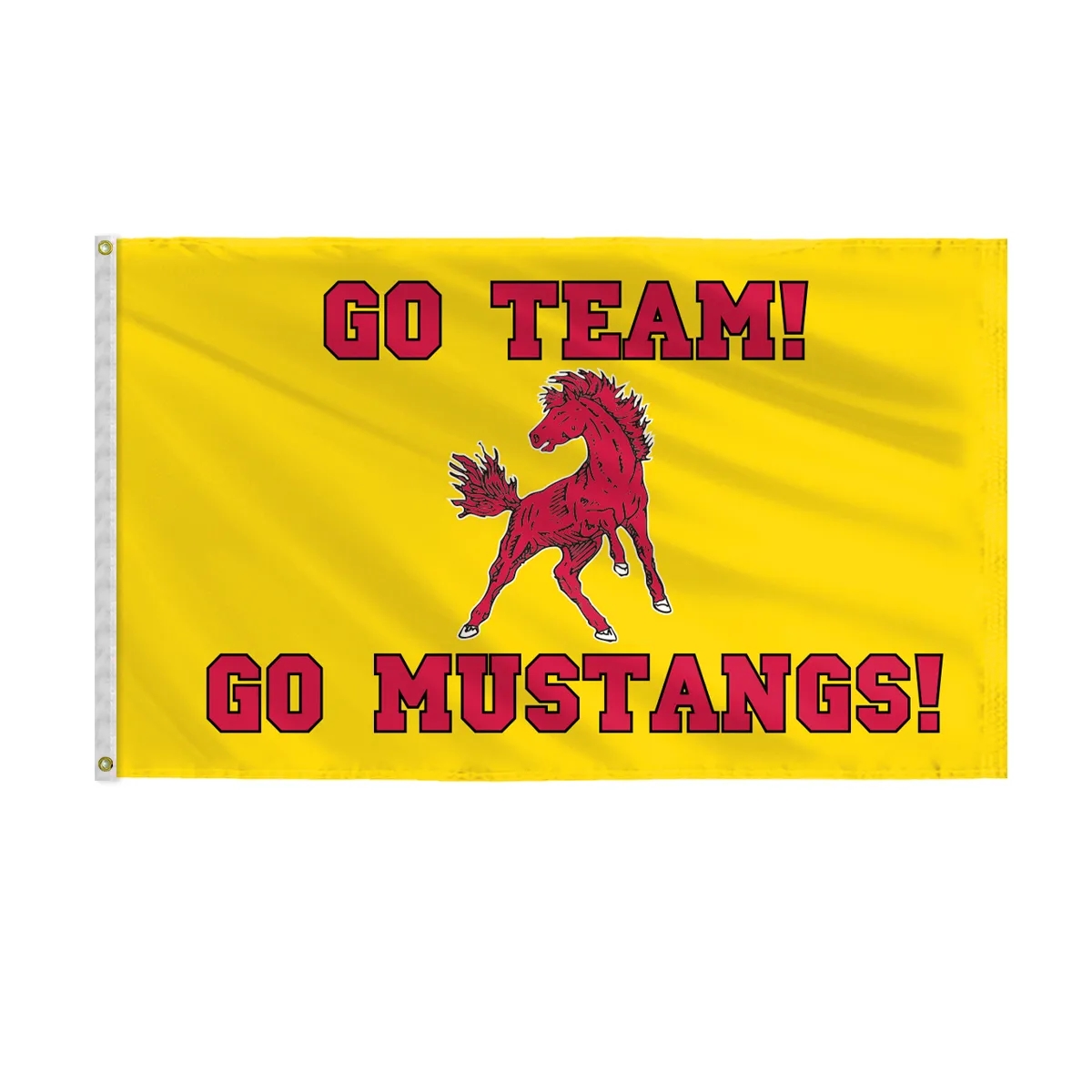 Mustang Mascot Flags 3