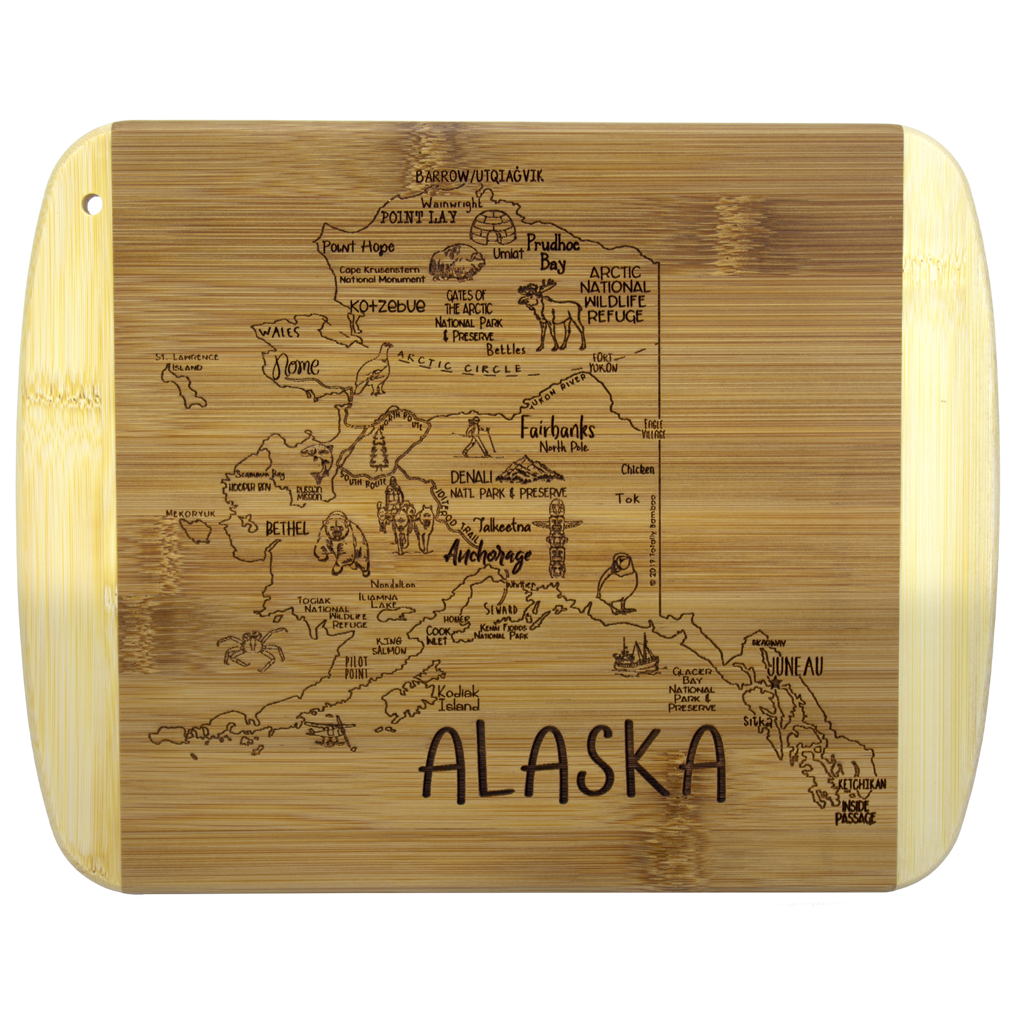 A Slice of Life Alaska Serving & Cutting Board 7