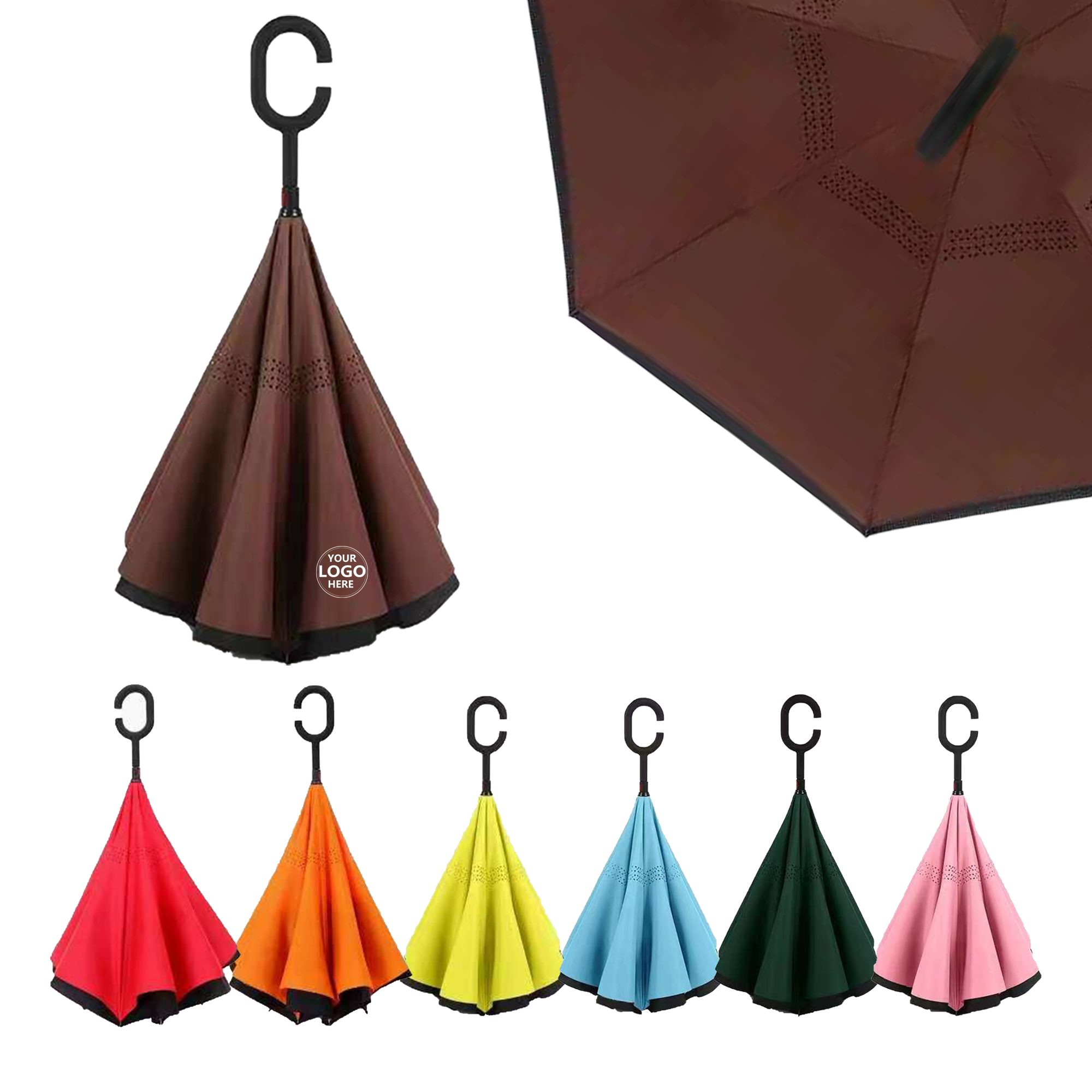 Sun Protection Umbrella with Fabric Double Layer 8