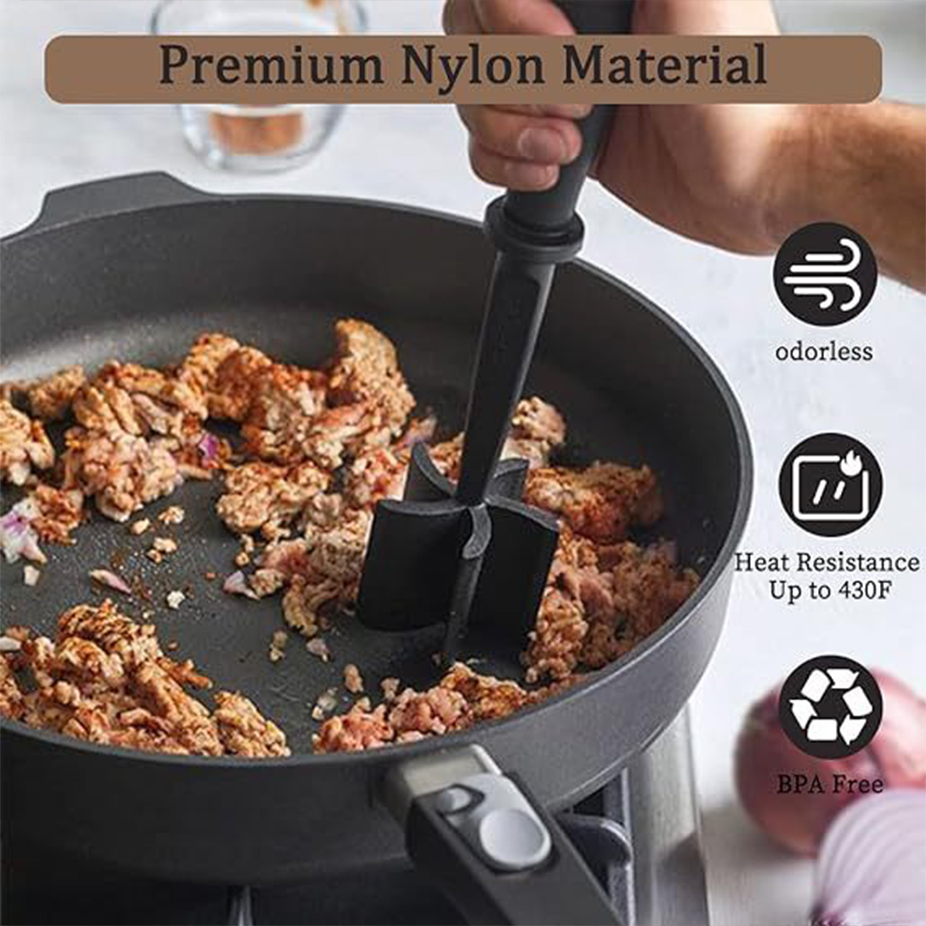 ABS Handheld Meat Chopper 5