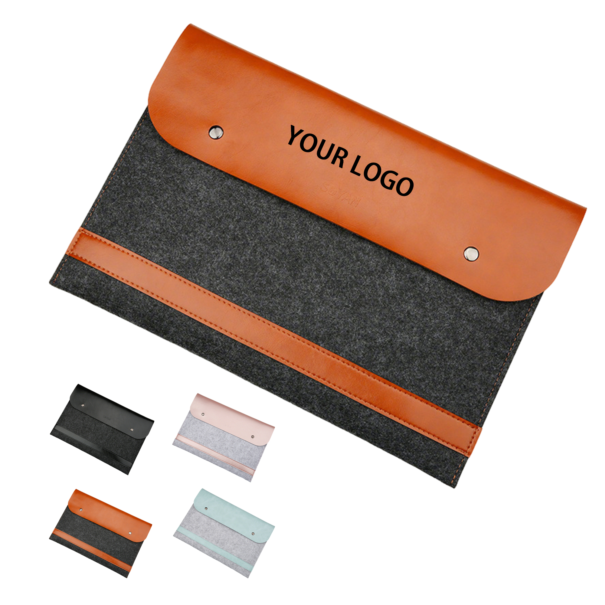 Double Layer Felt Device Sleeve 13" x 8.7" 2