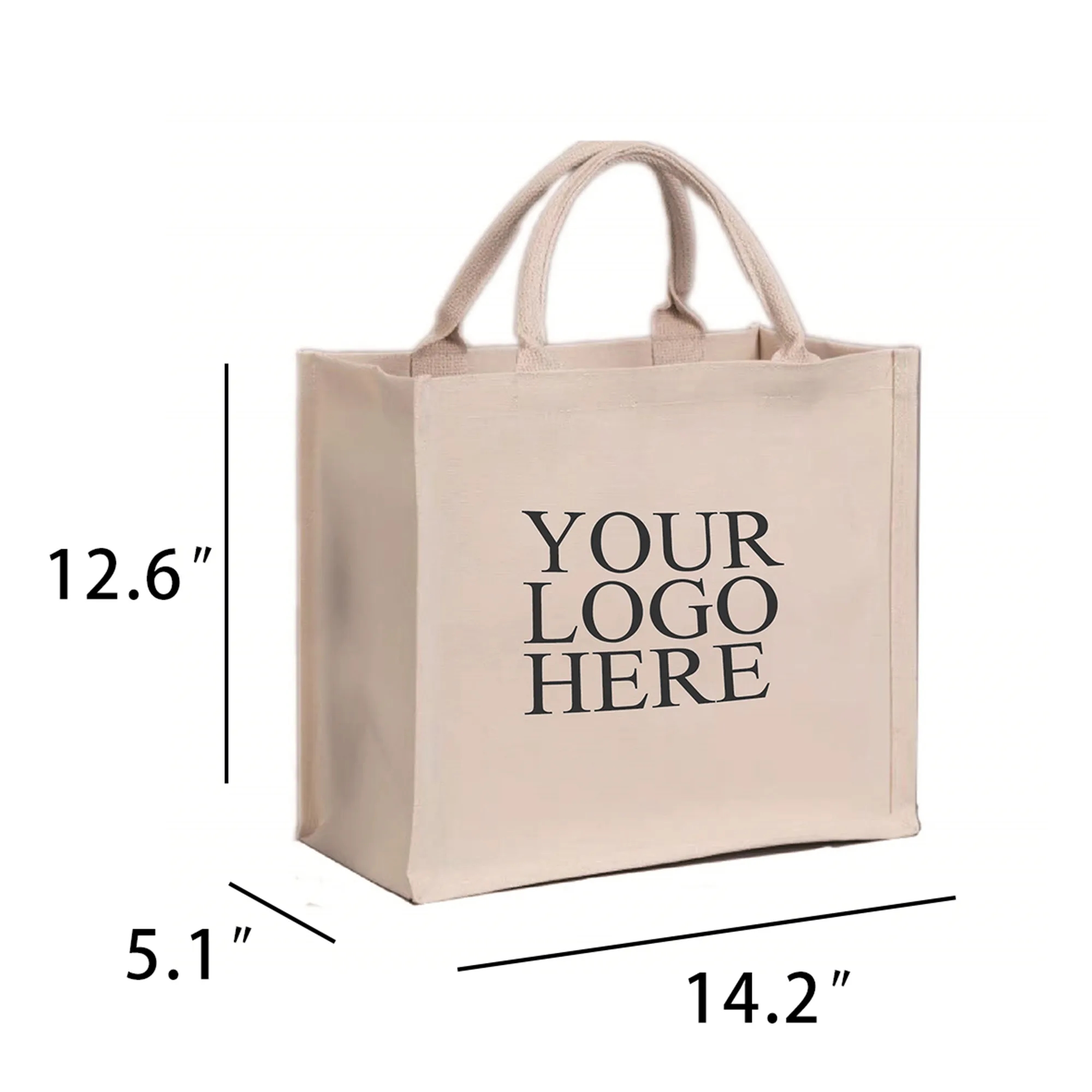 Full Color Customized Canvas Tote Bags, custom tote bag with logo imprint 3