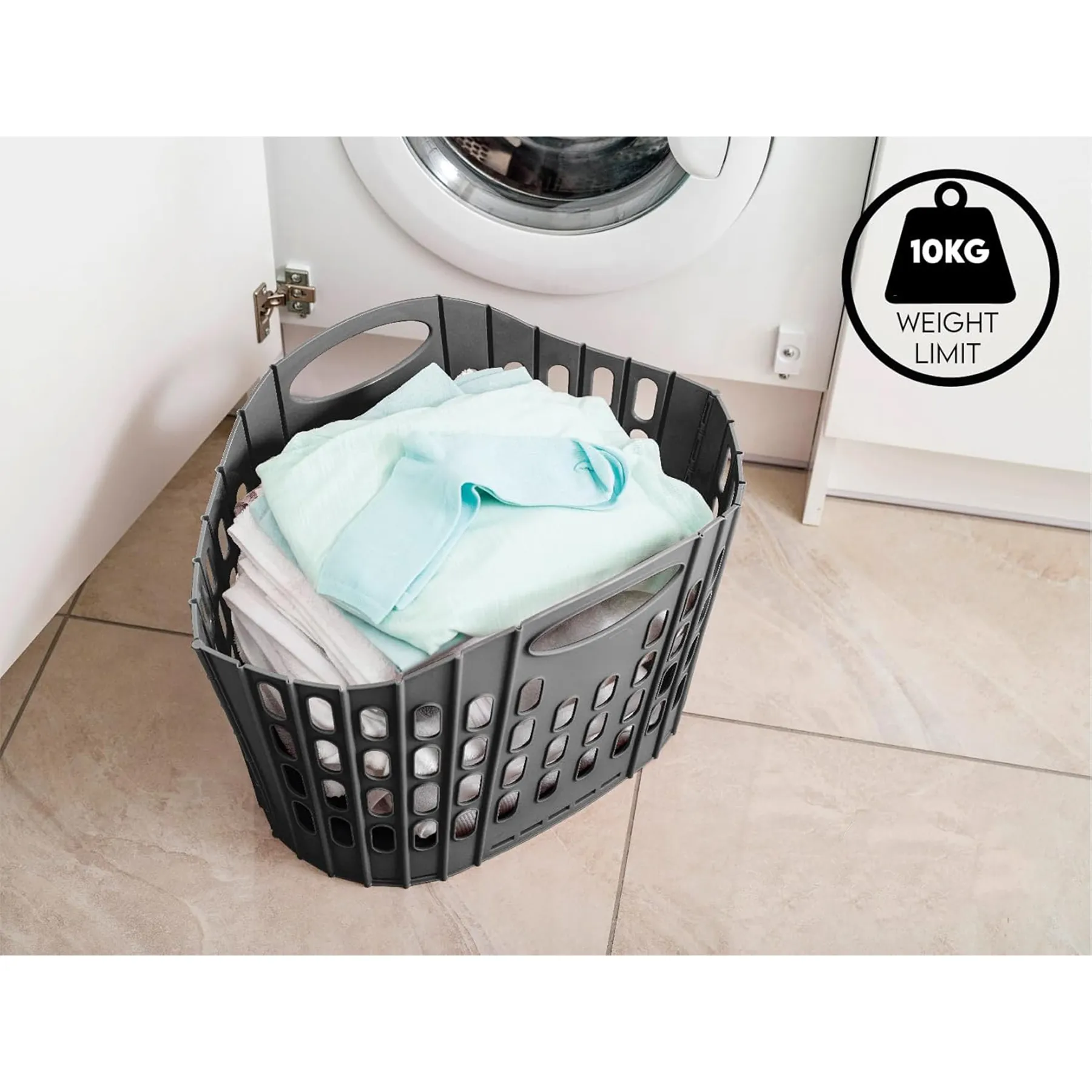 Flat Easy Store Laundry Basket Hamper 6
