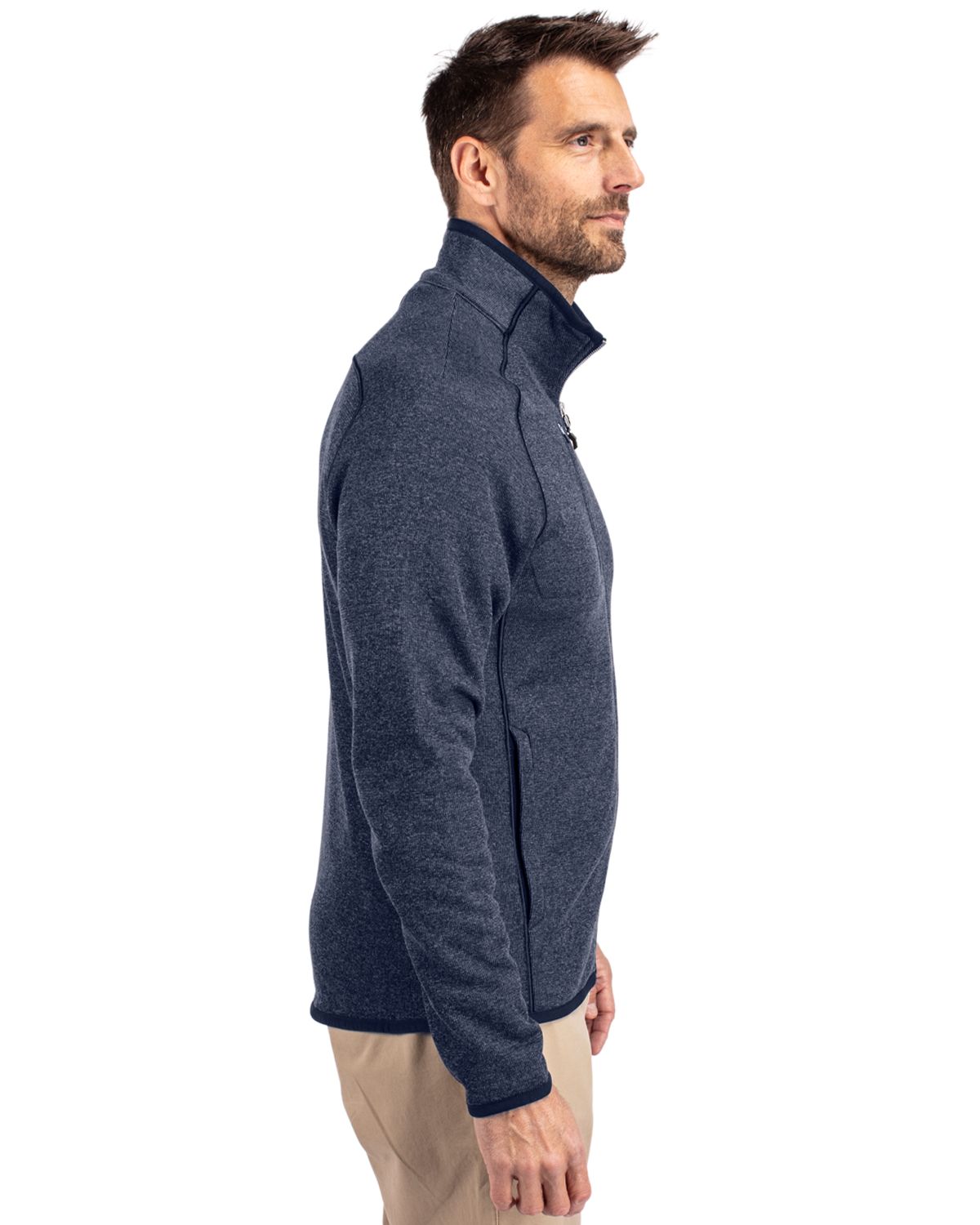 Cutter & Buck Mainsail Sweater-Knit Mens Full Zip Jacket 26