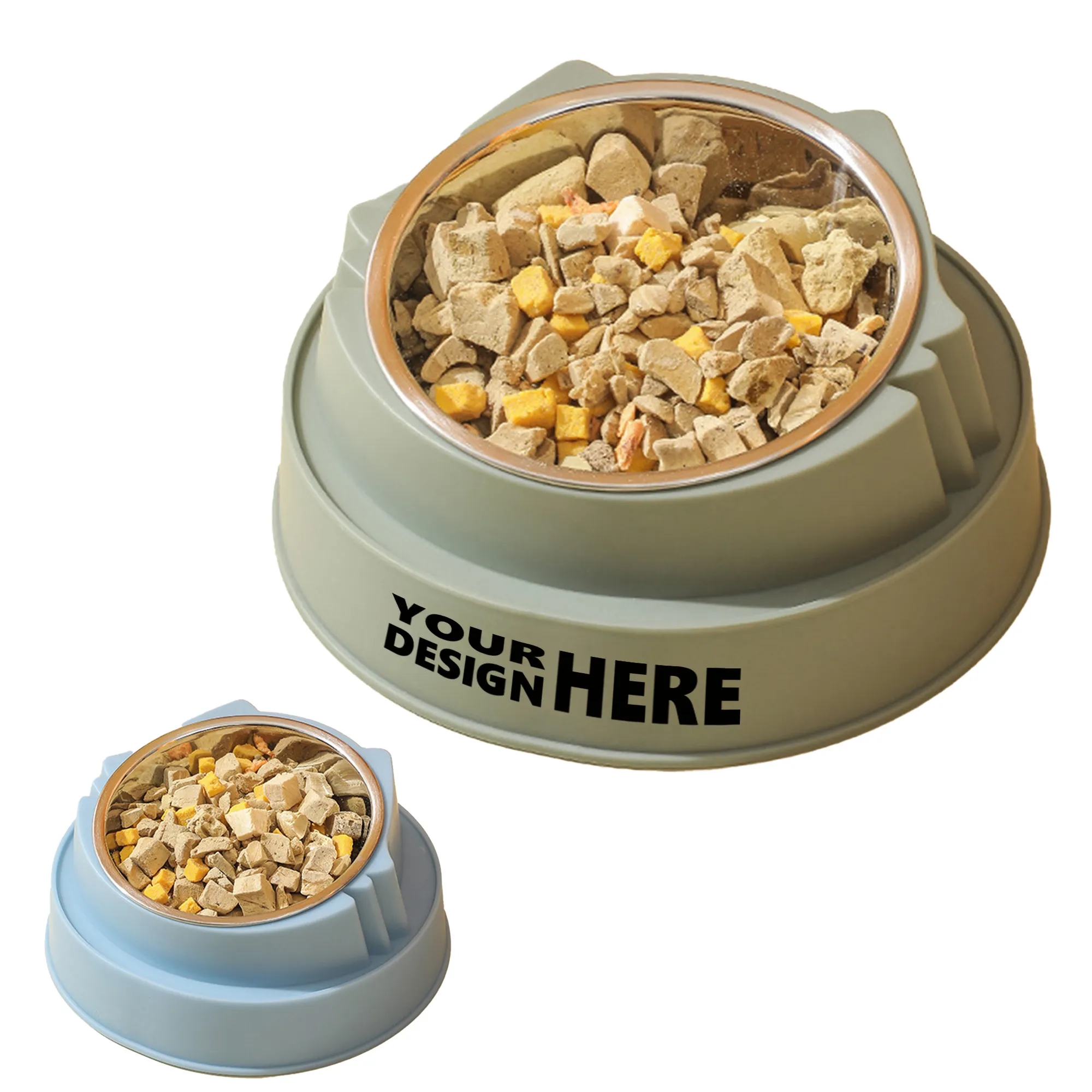 Stainless Steel Pet Neck Protection Bowl 2