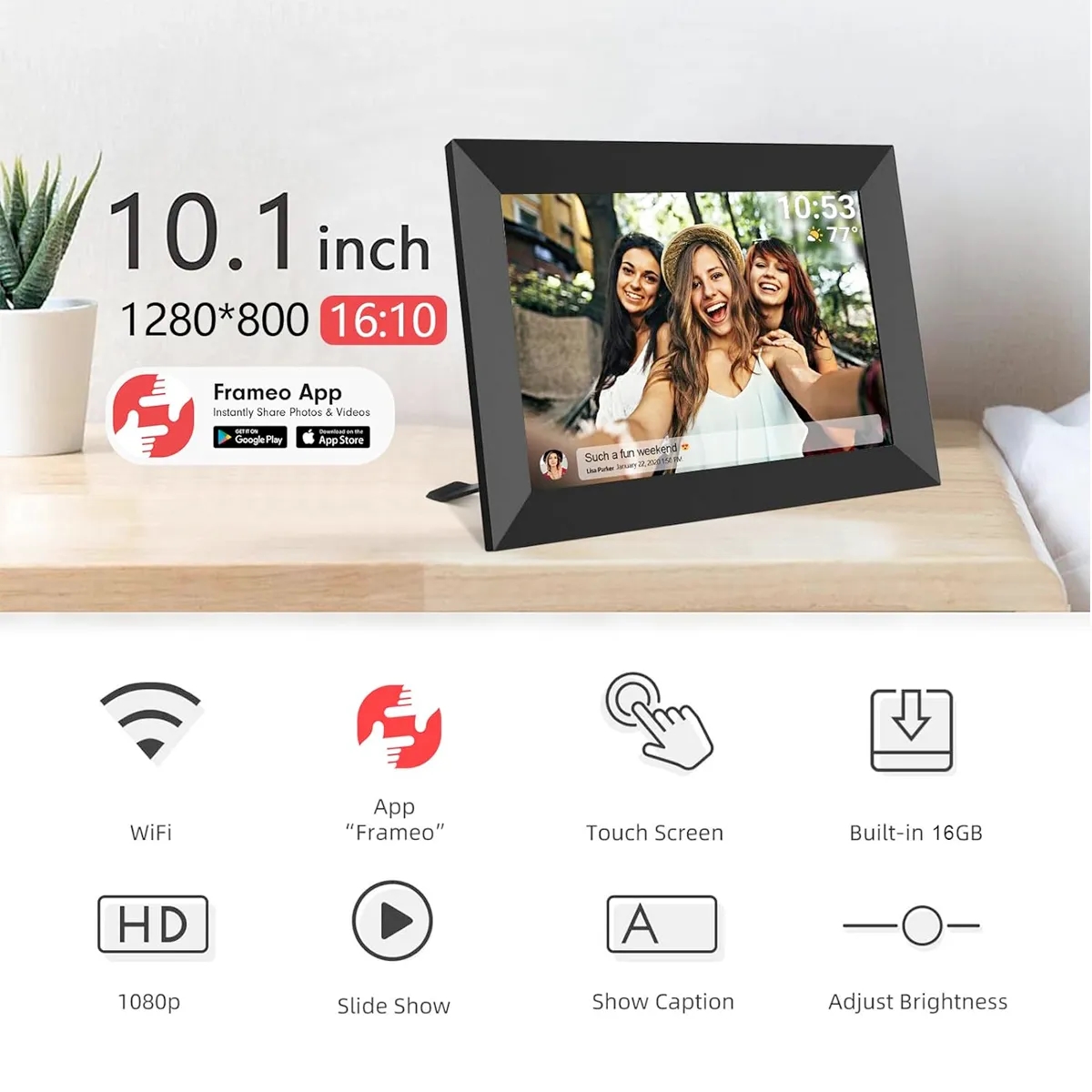 10.1 Inch Smart WiFi Digital Photo Frame 2