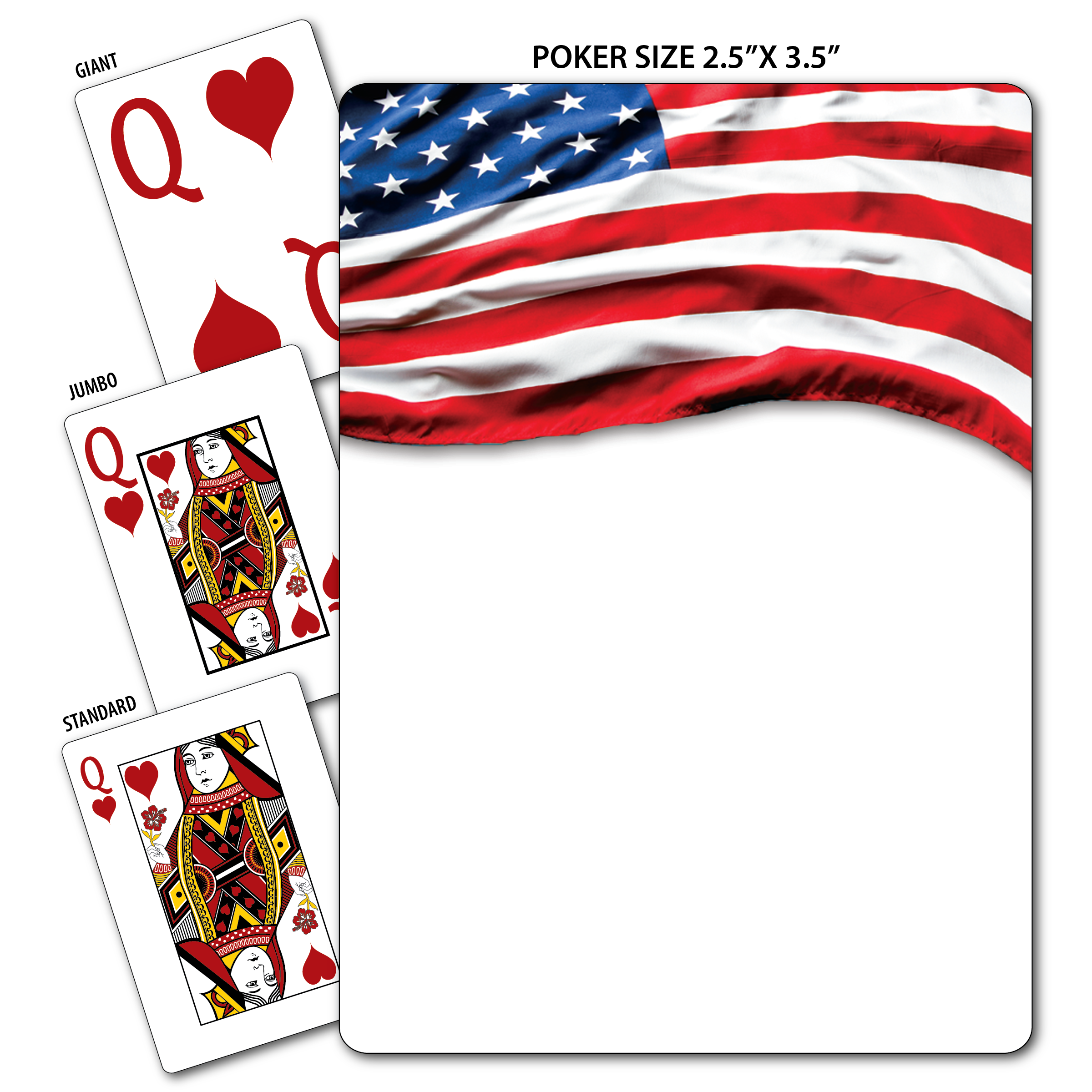 Flag - US - Theme Poker Size Playing Cards 3