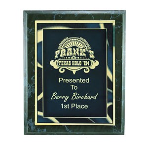 Black Marble Finish Plaque (8"x10") 2