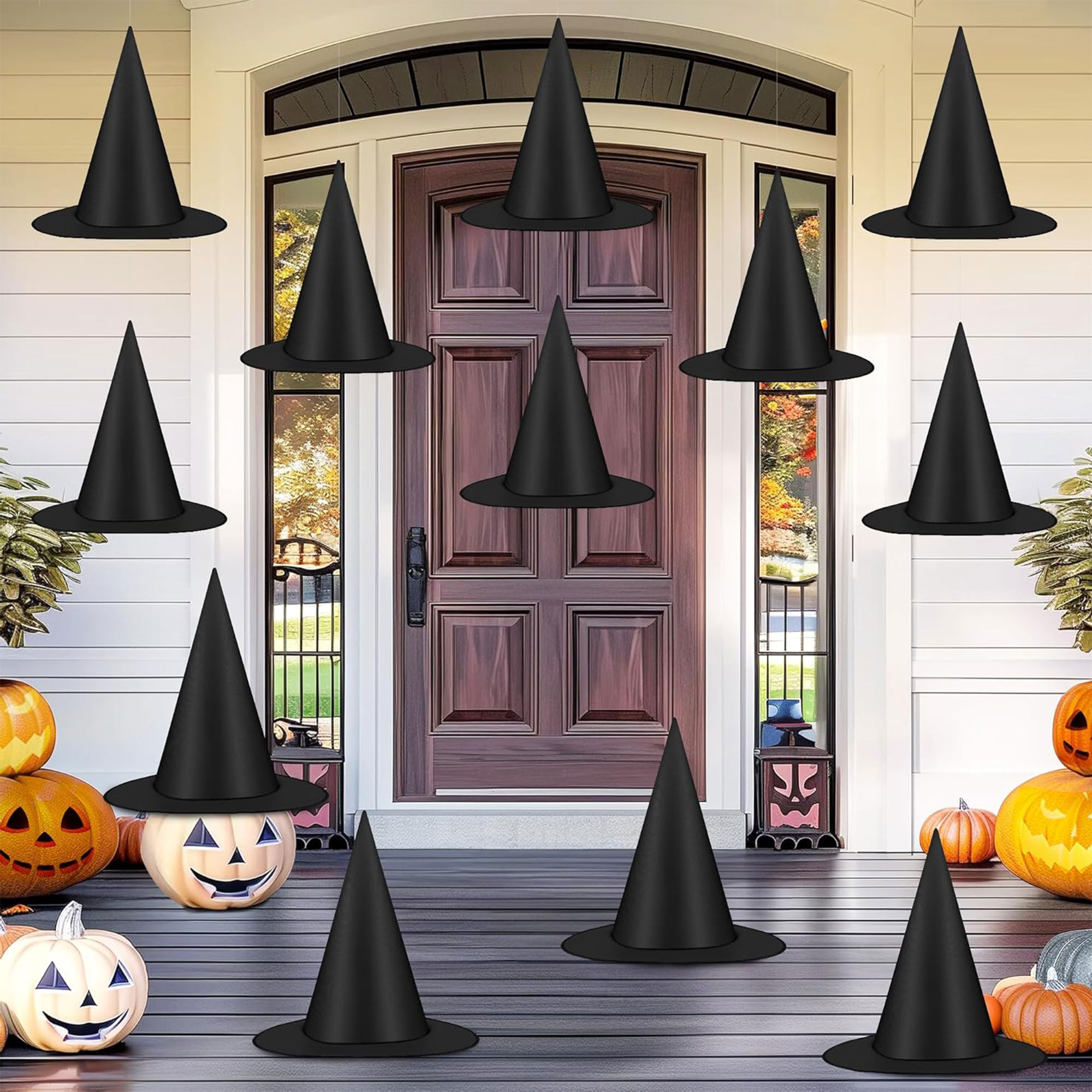 Black Hanging Witch Hat 4