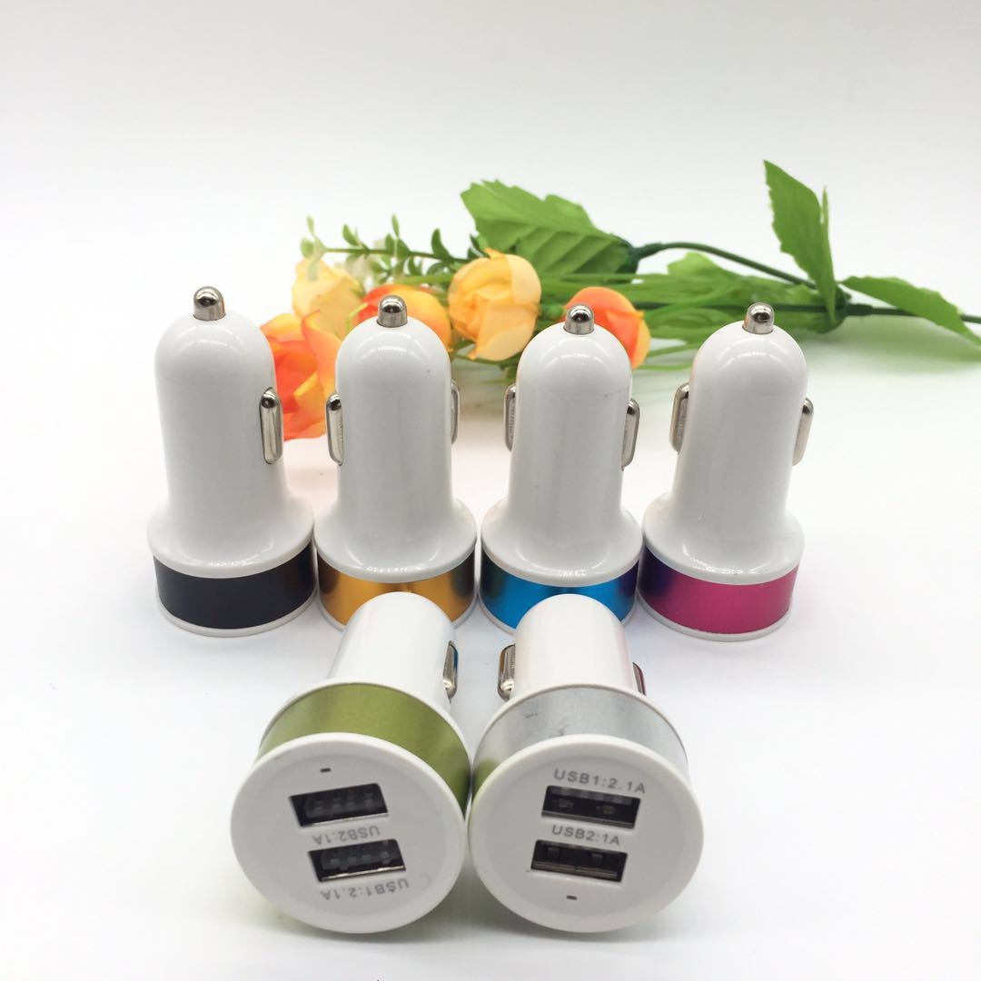 SM00312 - Round Dual USB Car Charger