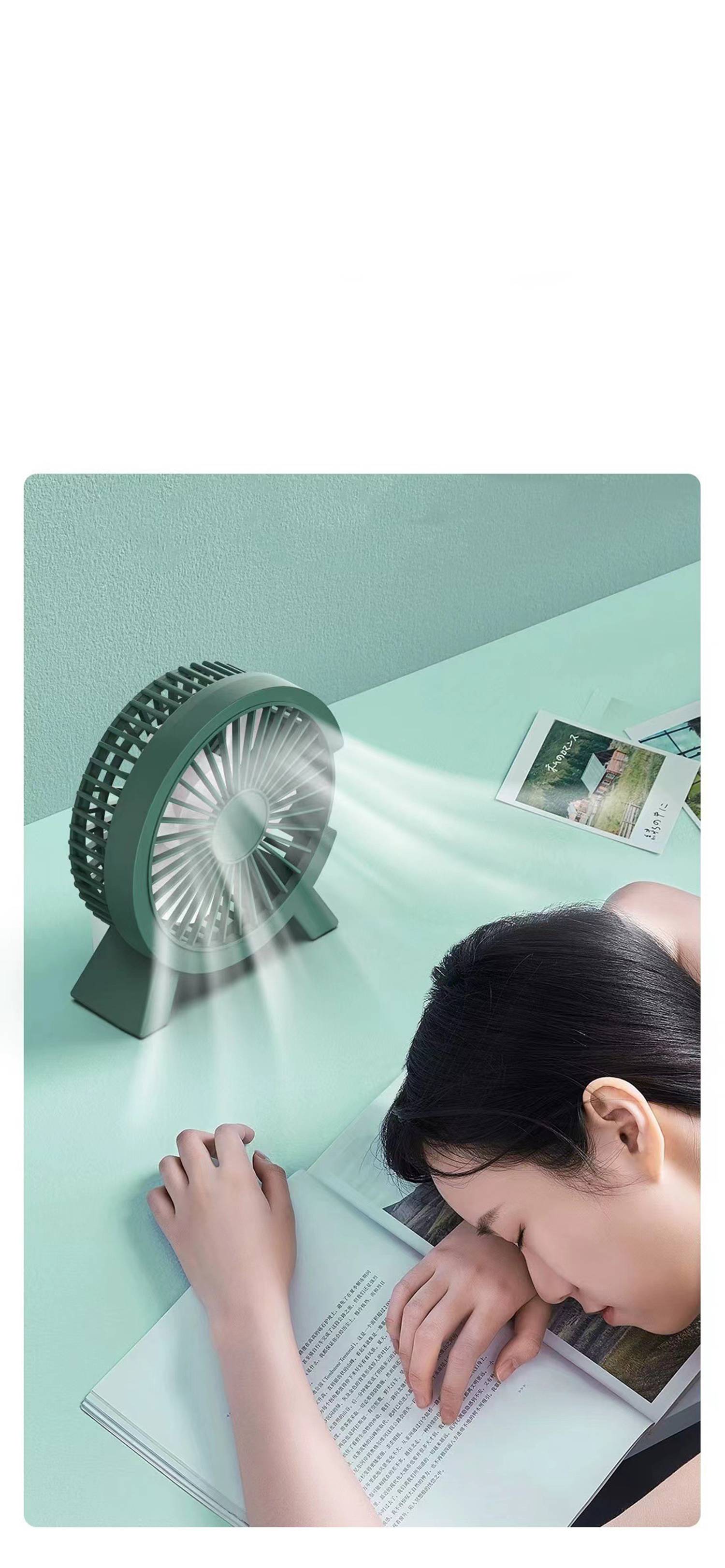 Portable USB Plug in Power Mini Desk Fan 5