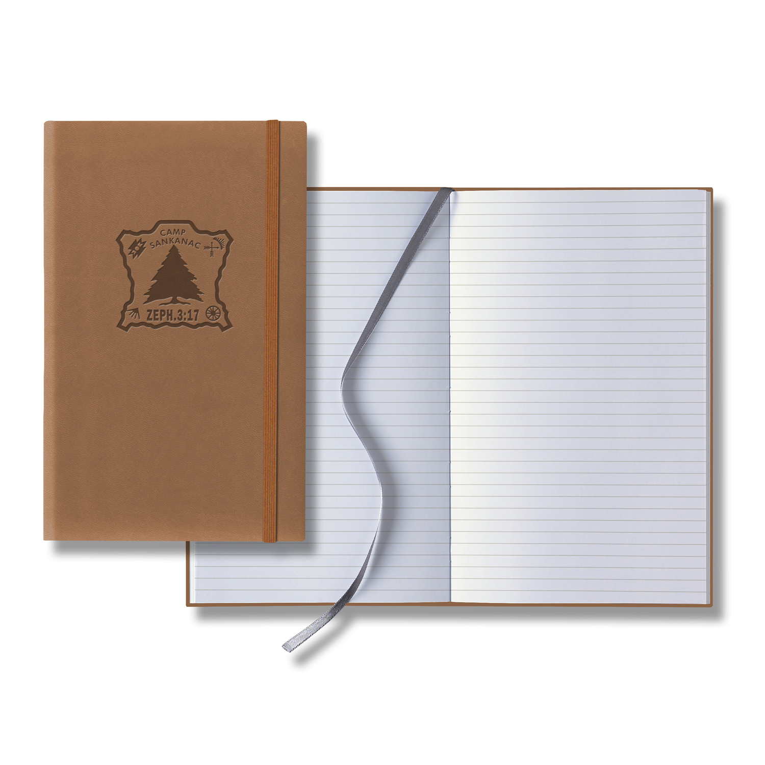 Castelli Tucson Banded Medio Lined White Page Journal 7