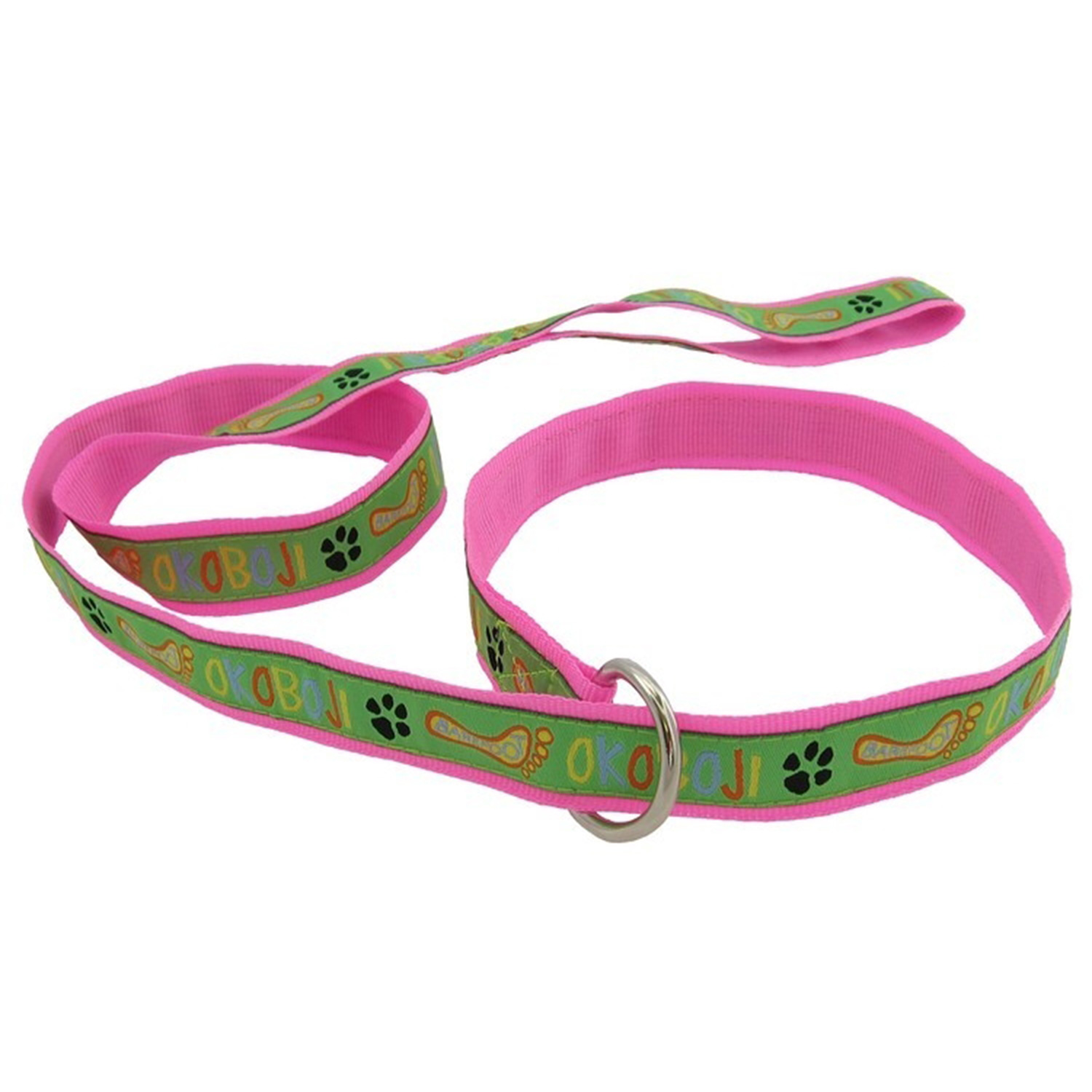 3/4" X 48" Woven Slip Leash w/ Nickel-plated D-Ring  - "Elite" Weave