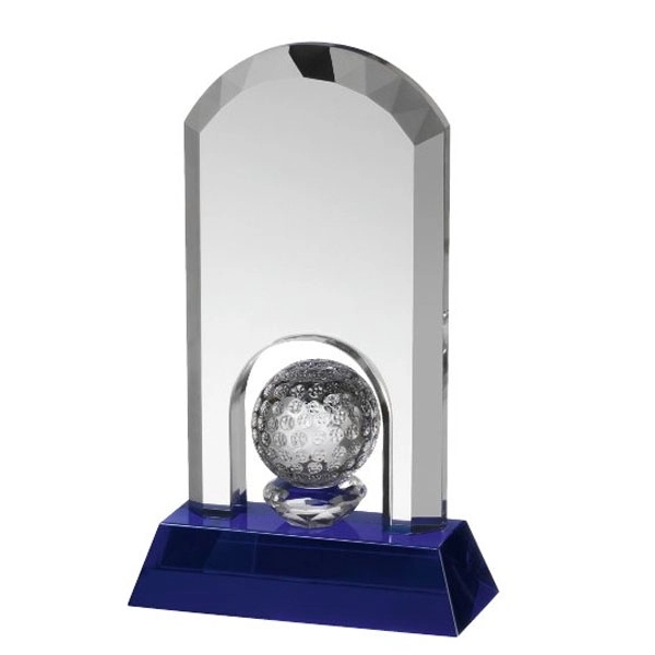 Domed Crystal Golf Award 3