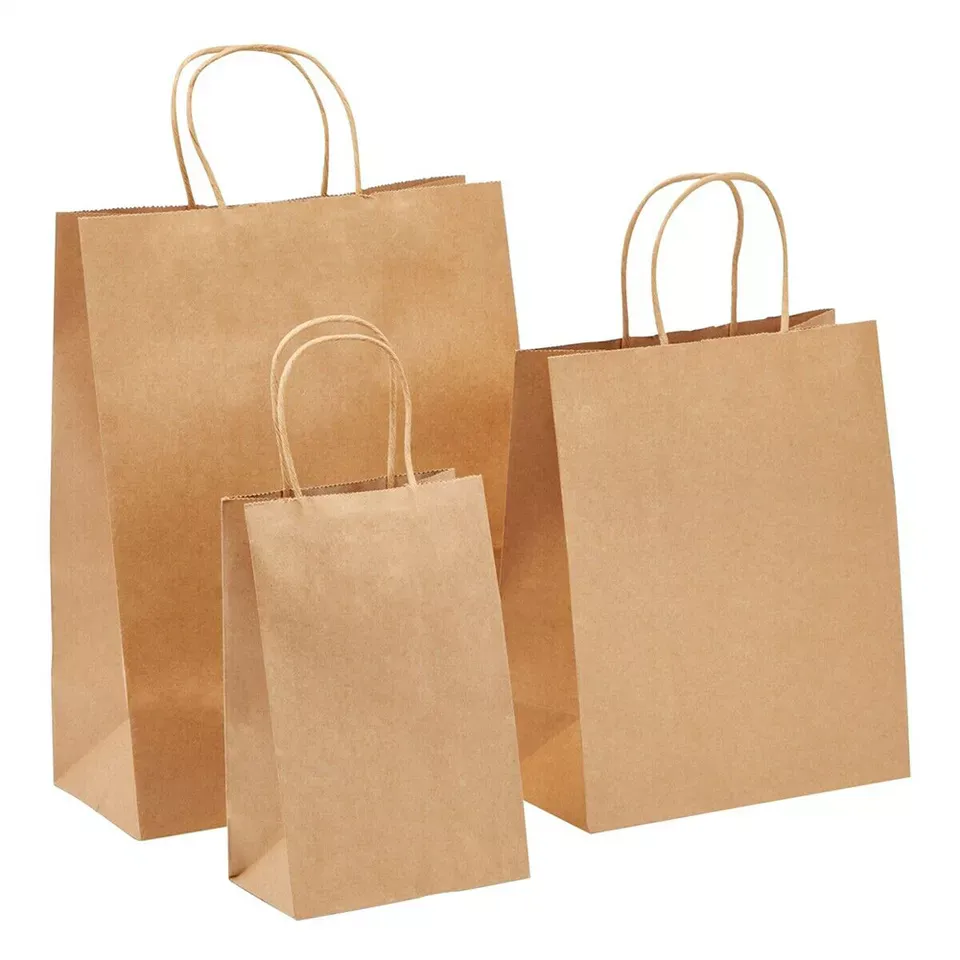 8.26"x4.33"x10.62" - - Brown Kraft Paper Bags 5