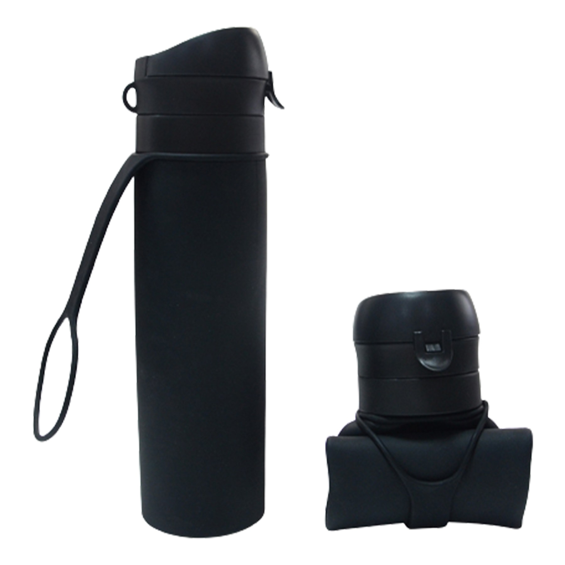 20.3 Oz. Collapsible Silicone Water Bottle 3