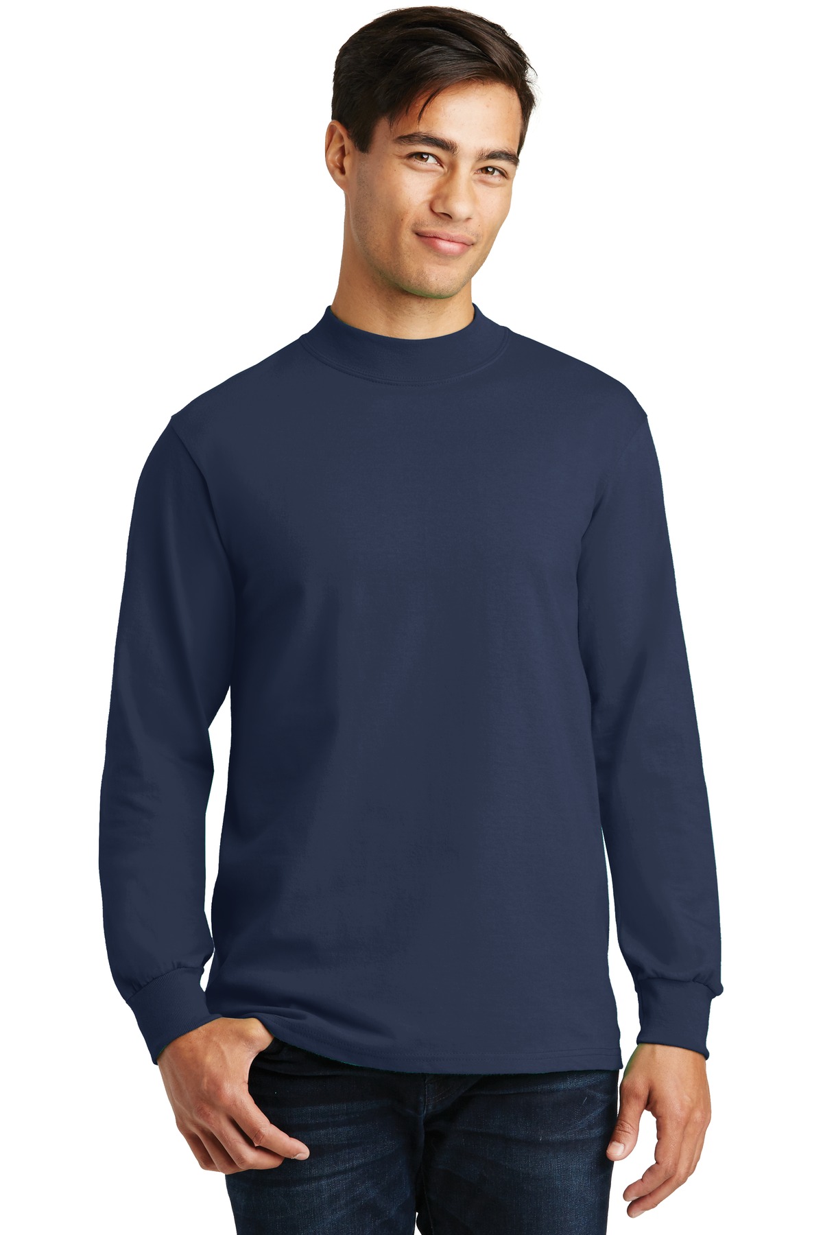 Port & Co Essential Mock Turtleneck. PC61M 25